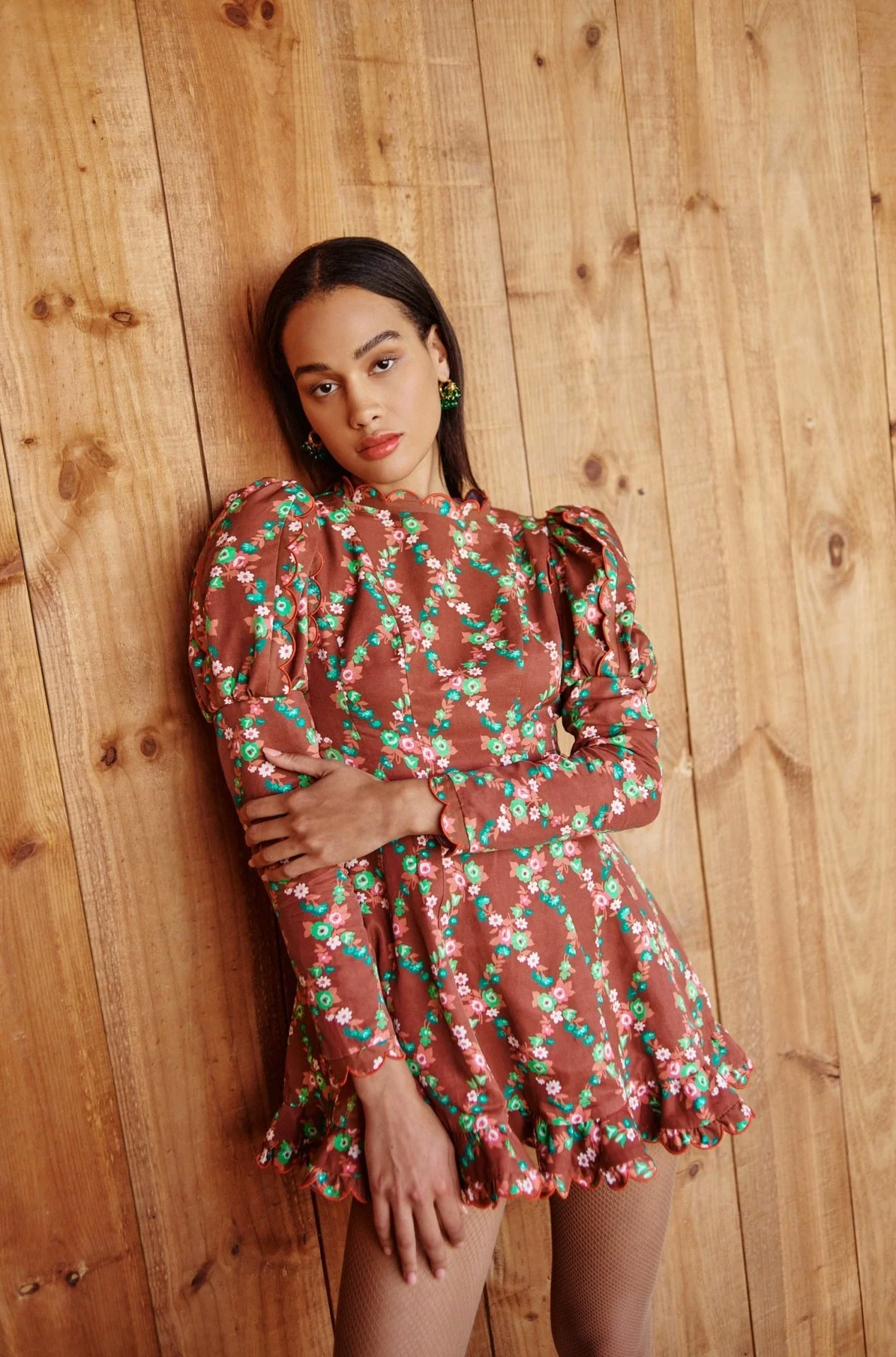 Acacia Dress-Brown - Image 4