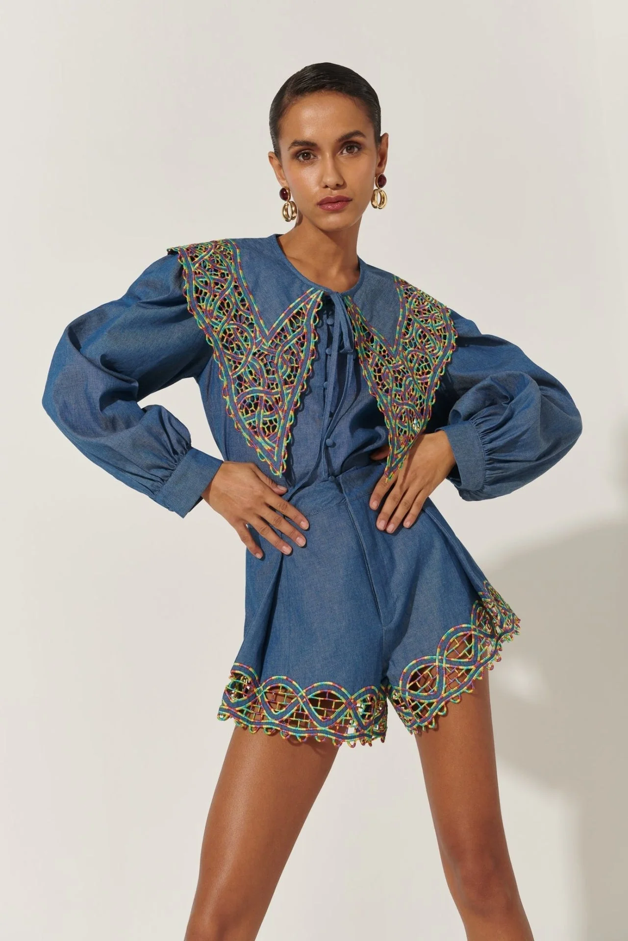 Begoña Top Blue - Image 6