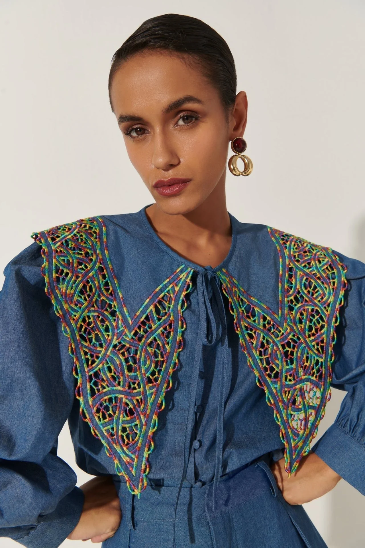 Begoña Top Blue - Image 9