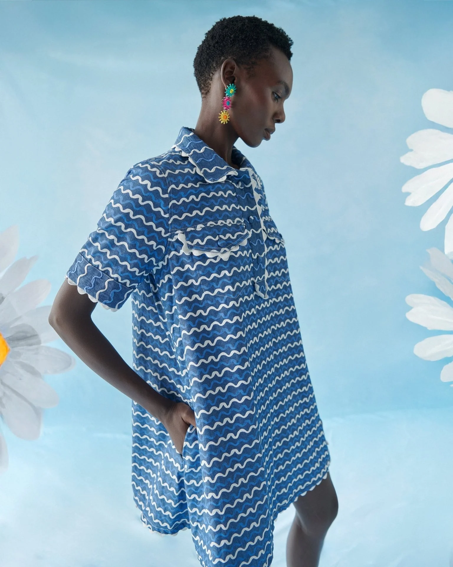 Blueberry Wave Dress - Image 4