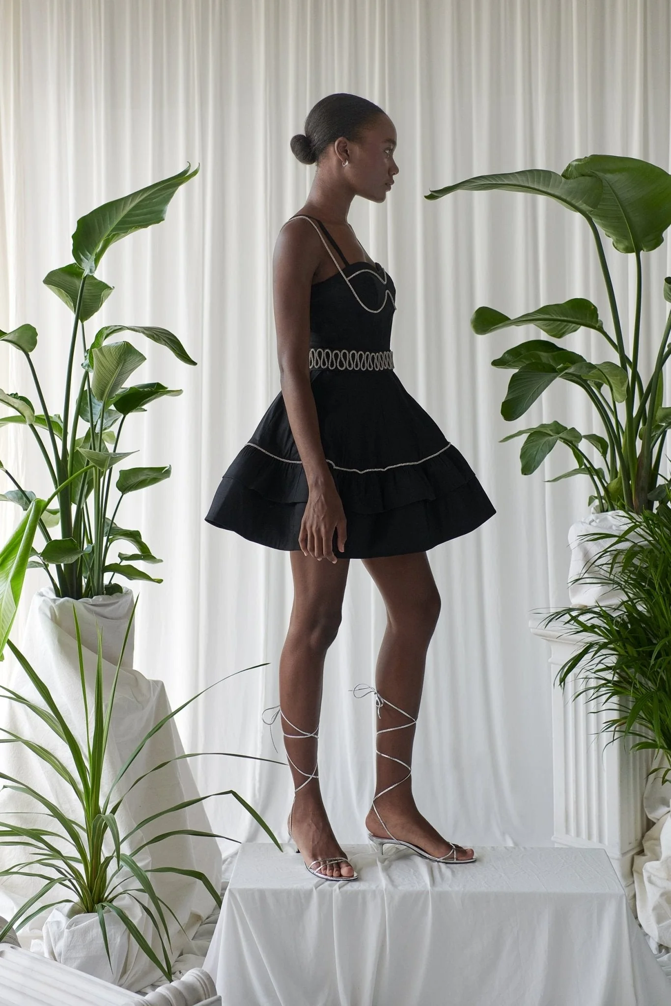 Blumen Dress Black - Image 5