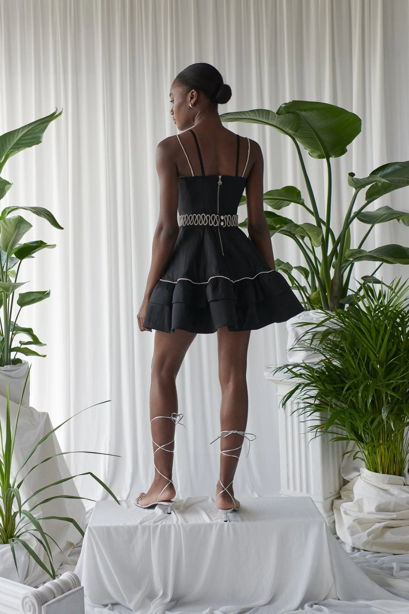 Blumen Dress Black - Image 6