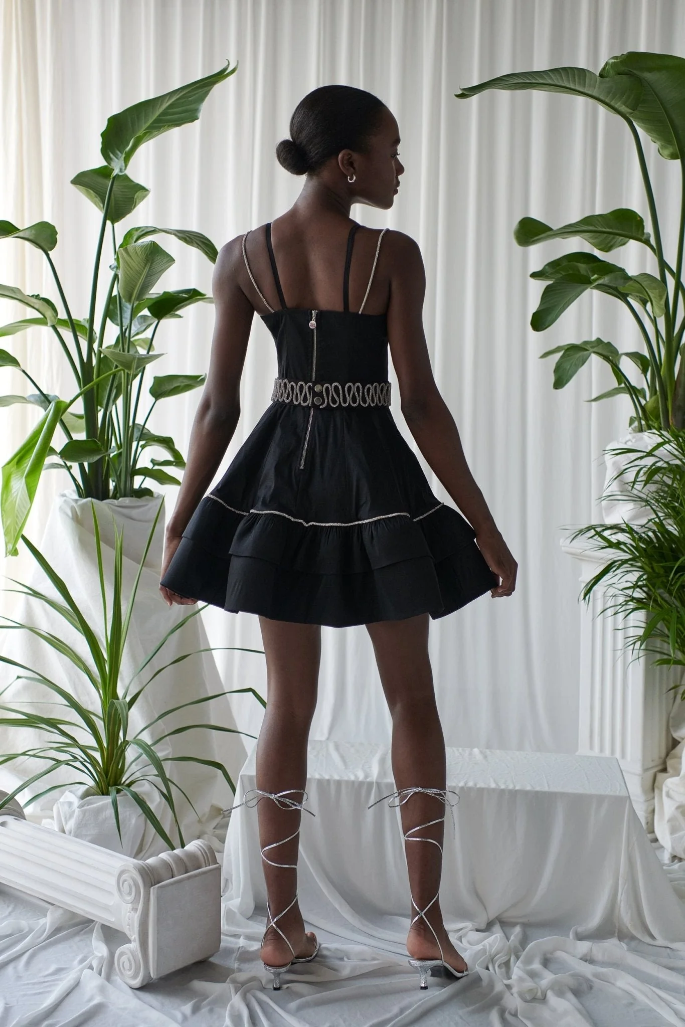 Blumen Dress Black - Image 7