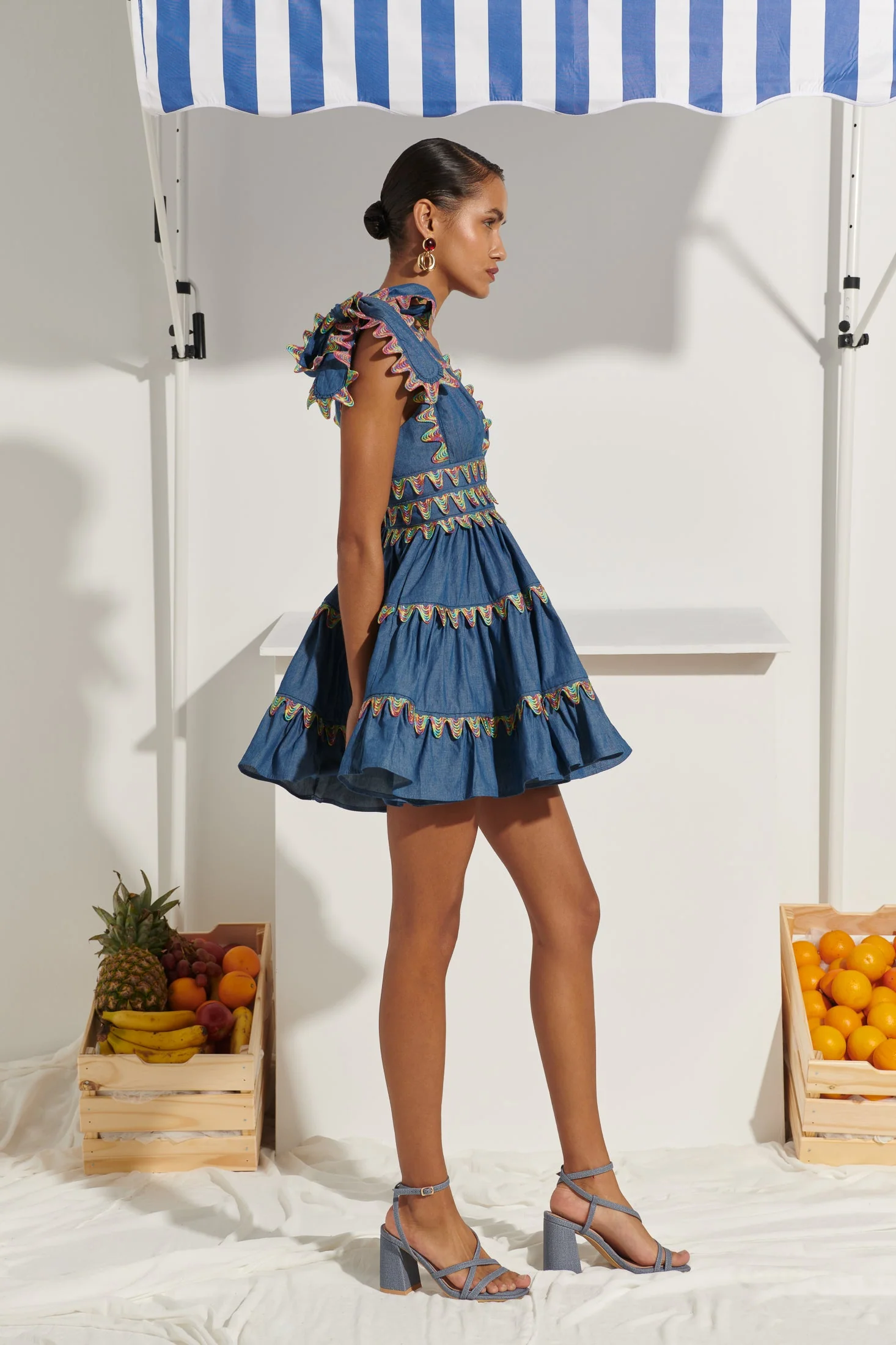 Cheli Dress blue - Image 6