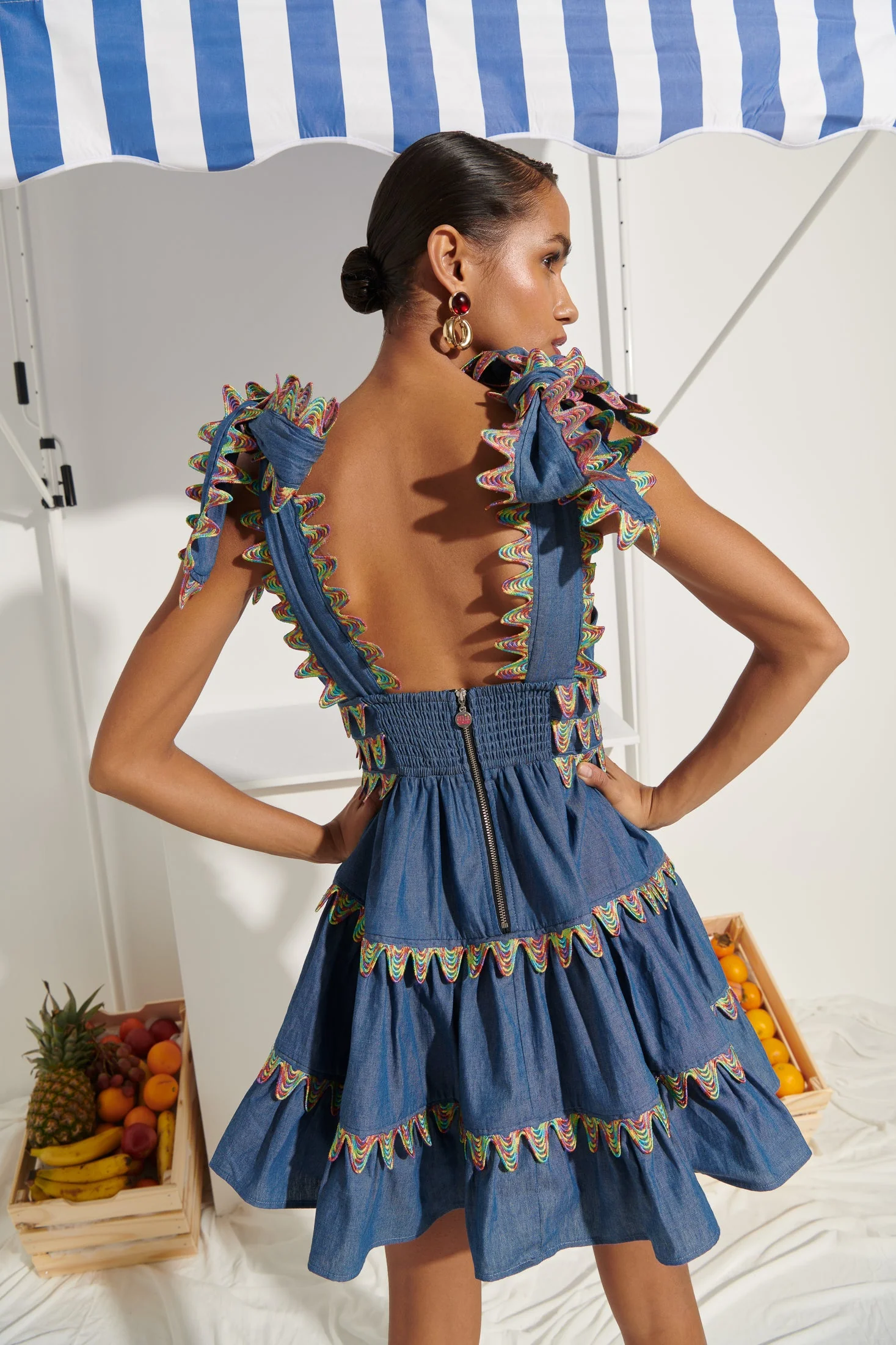 Cheli Dress blue - Image 7