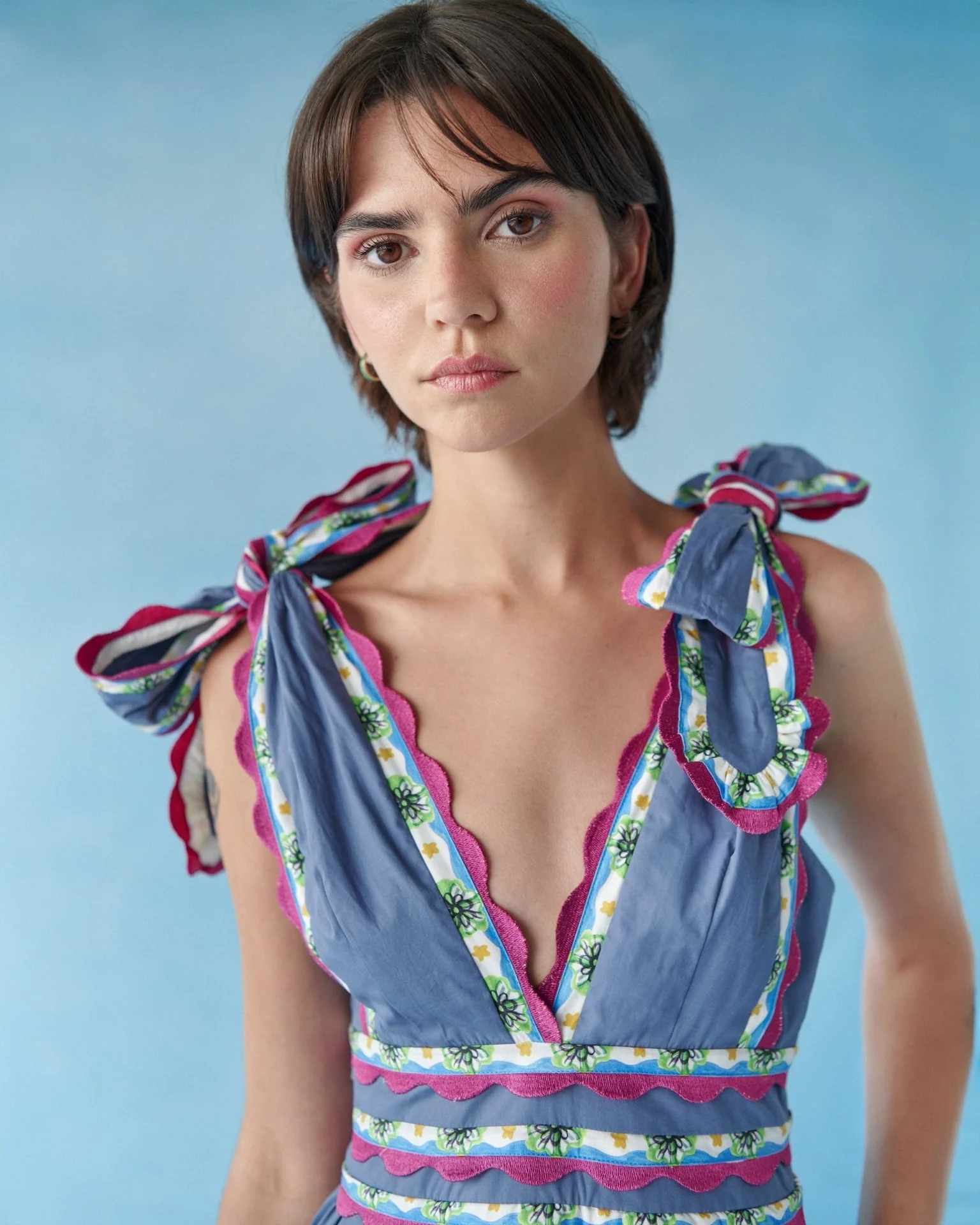 Chelili Dress Blue - Image 3