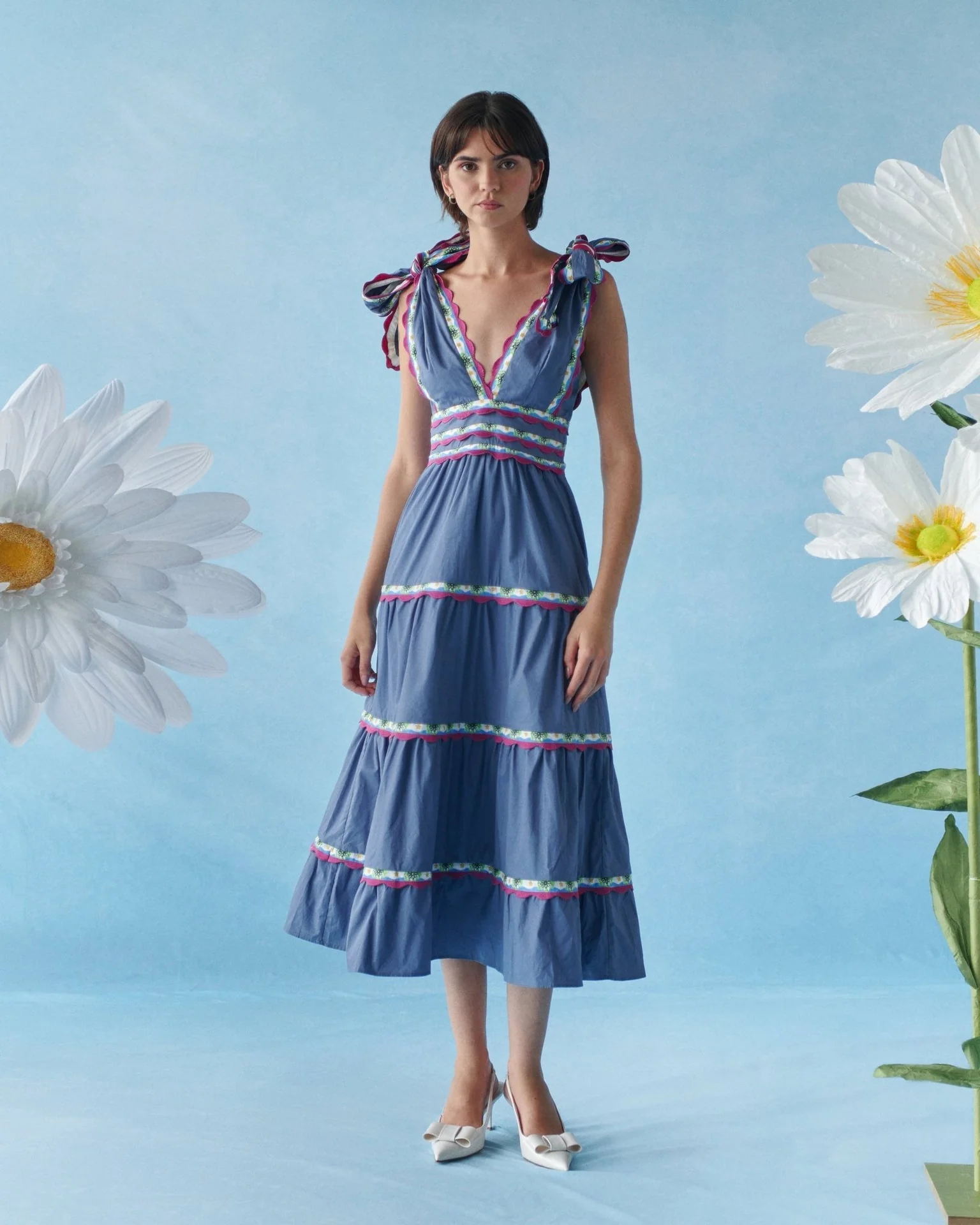 Chelili Dress Blue - Image 5