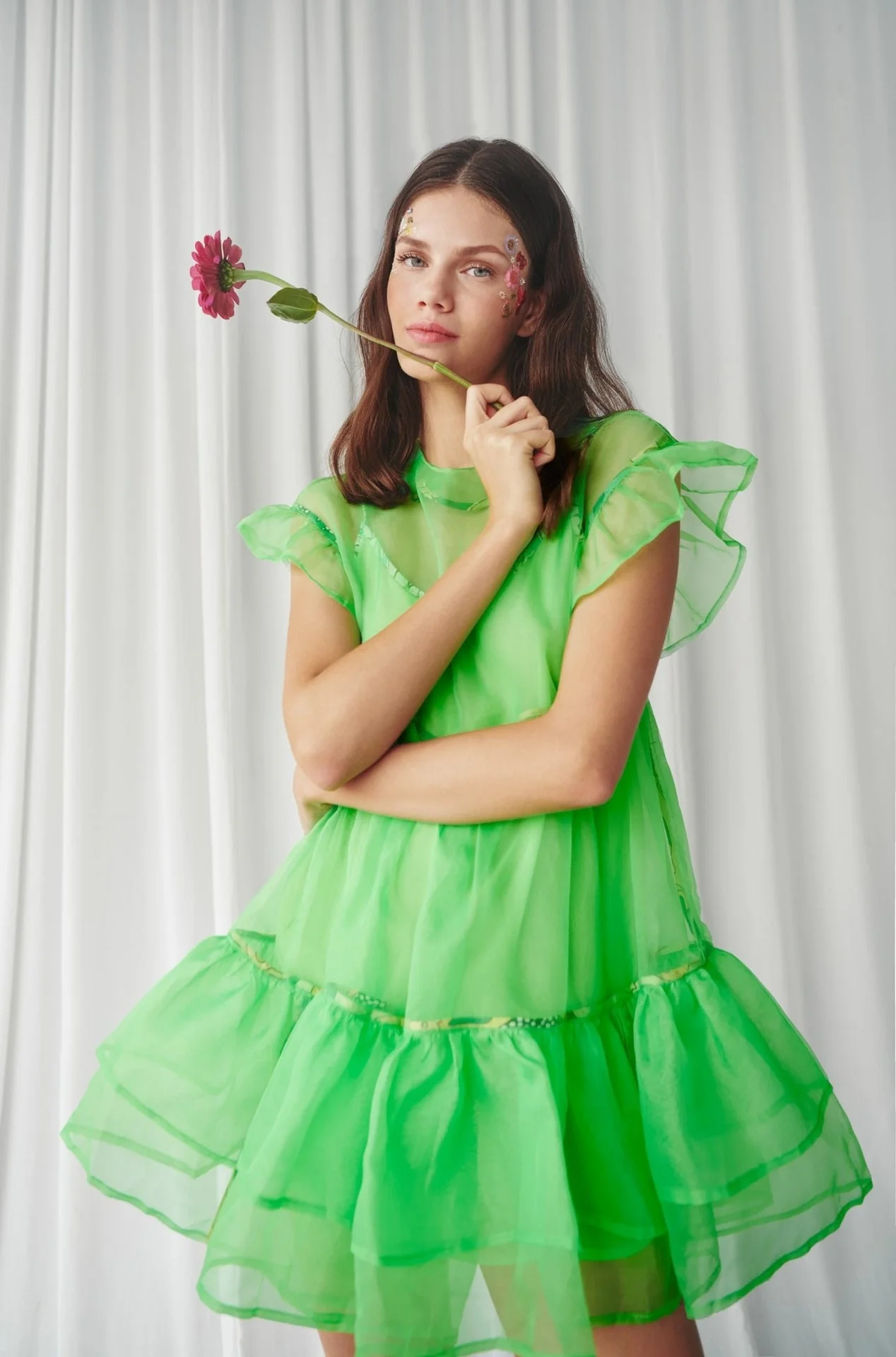 CLEMENTINA DRESS-GREEN - Image 4
