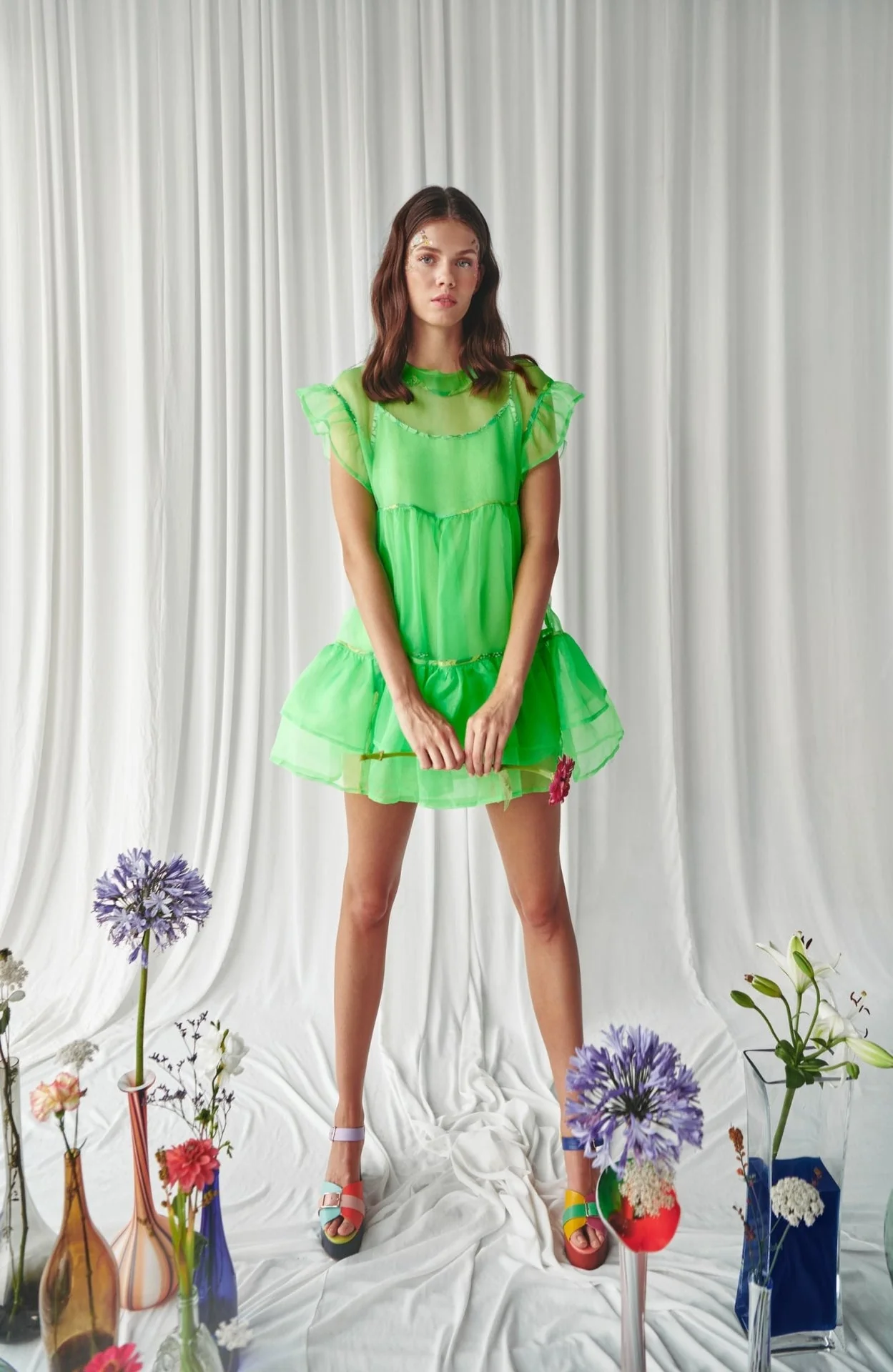 CLEMENTINA DRESS-GREEN - Image 5