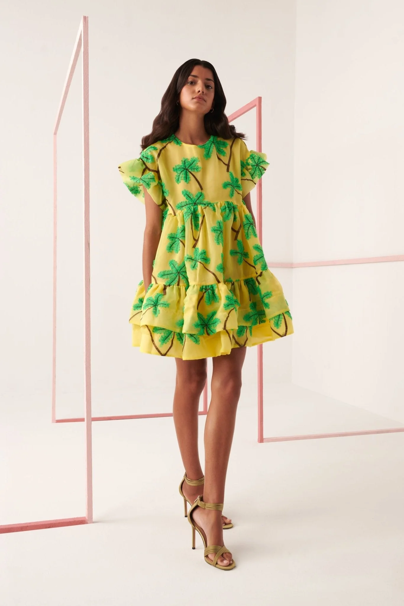 Coral Palm Dress - Image 4