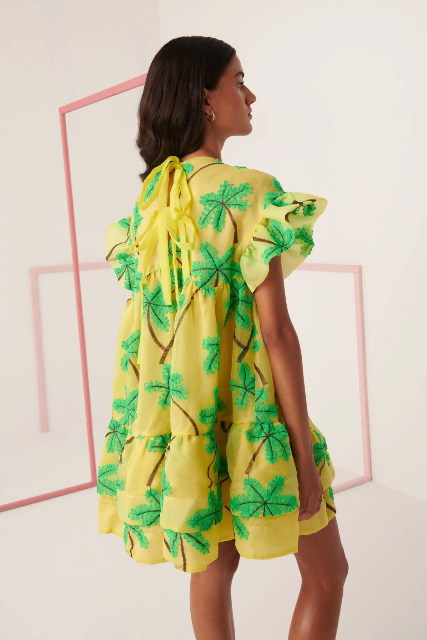 Coral Palm Dress - Image 6