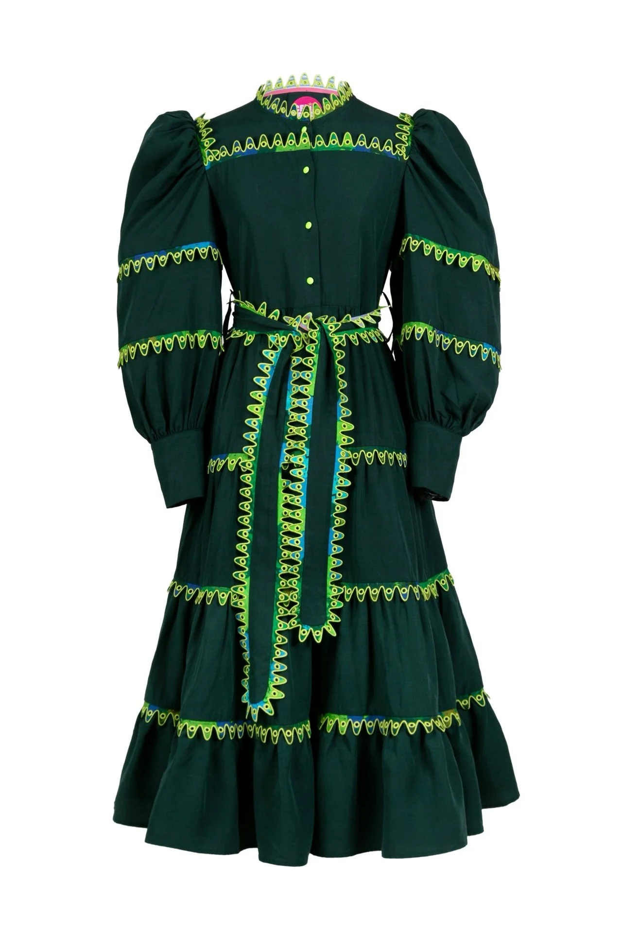 Hasu Dress Green
