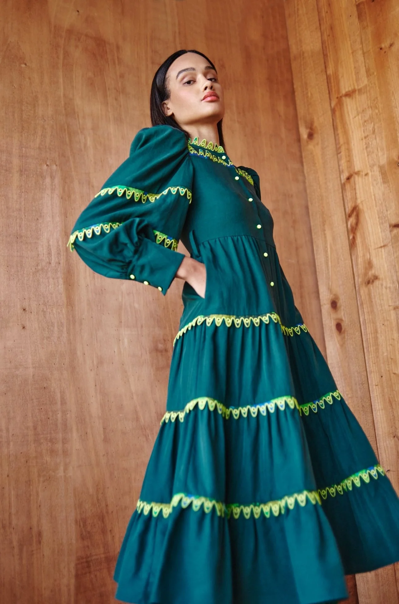 Hasu Dress Green - Image 2