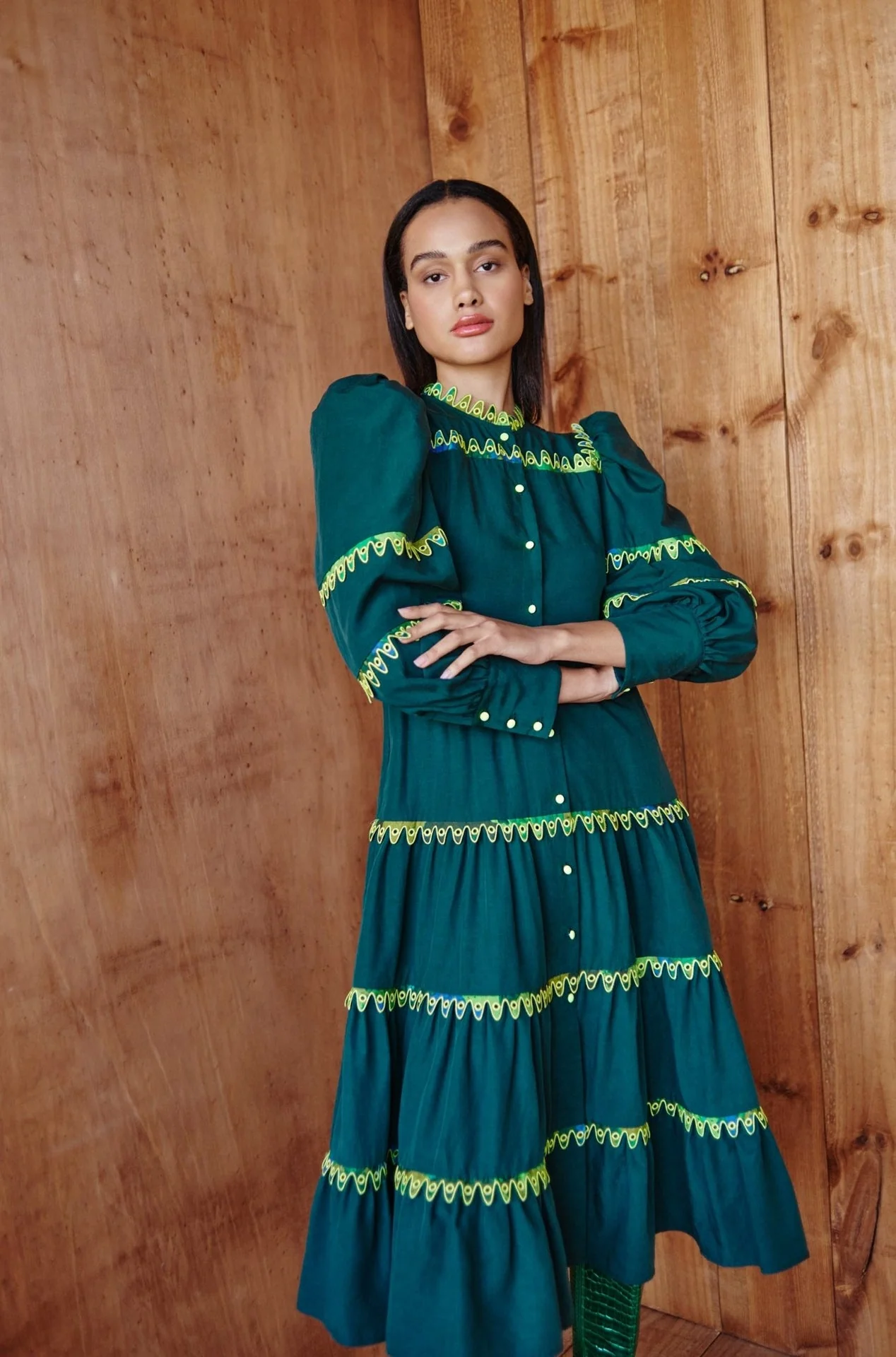 Hasu Dress Green - Image 5