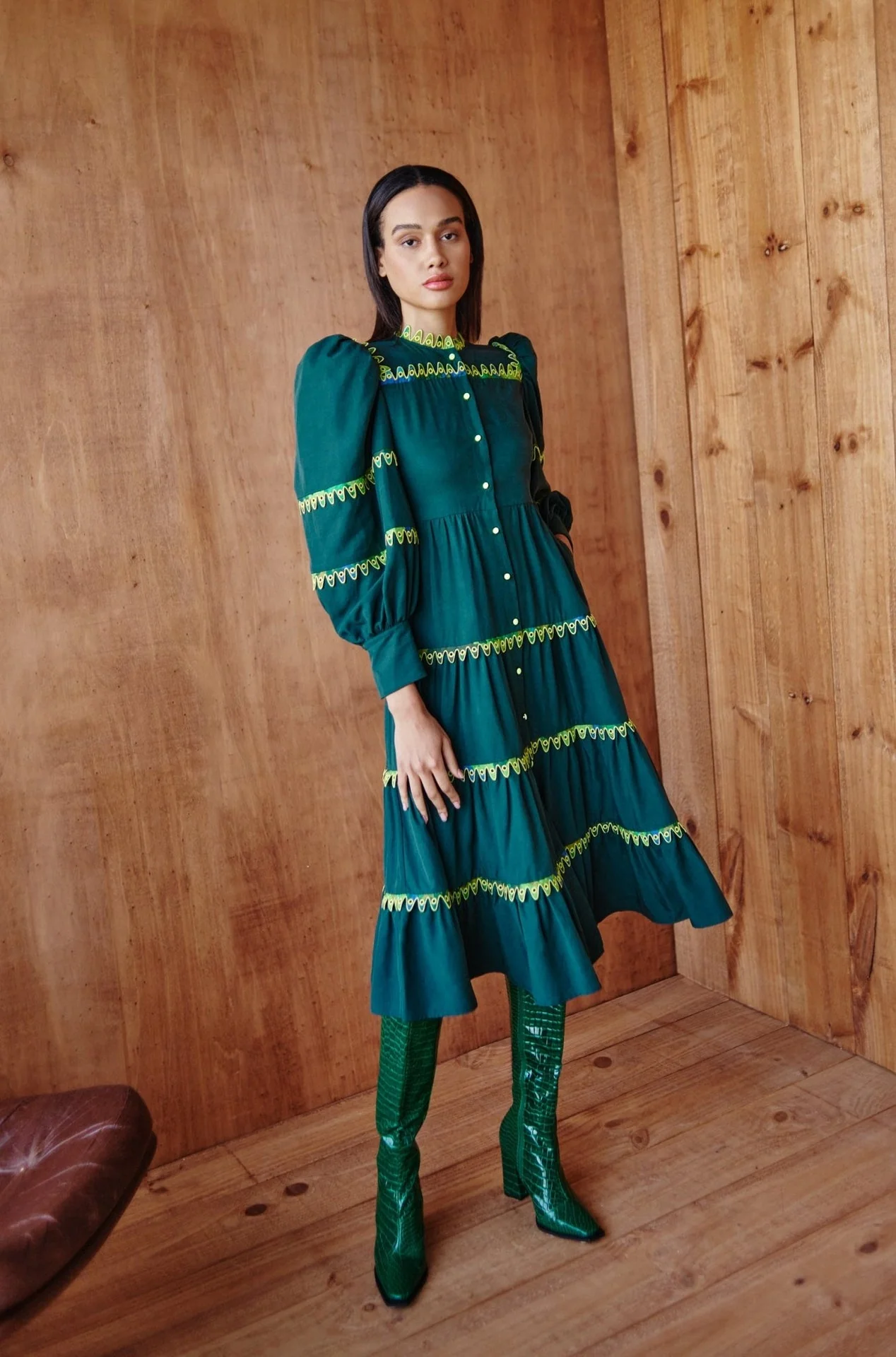 Hasu Dress Green - Image 6