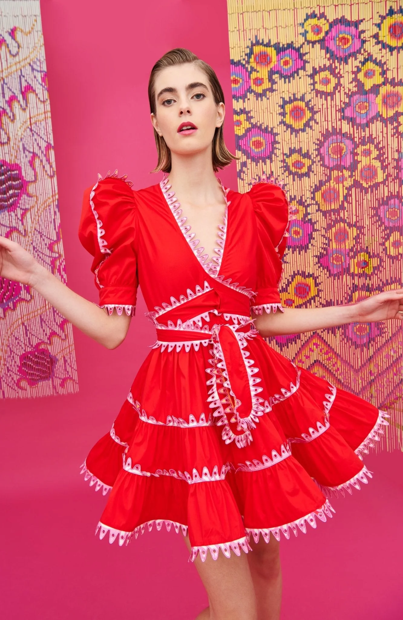 HAYLEY DRESS RED