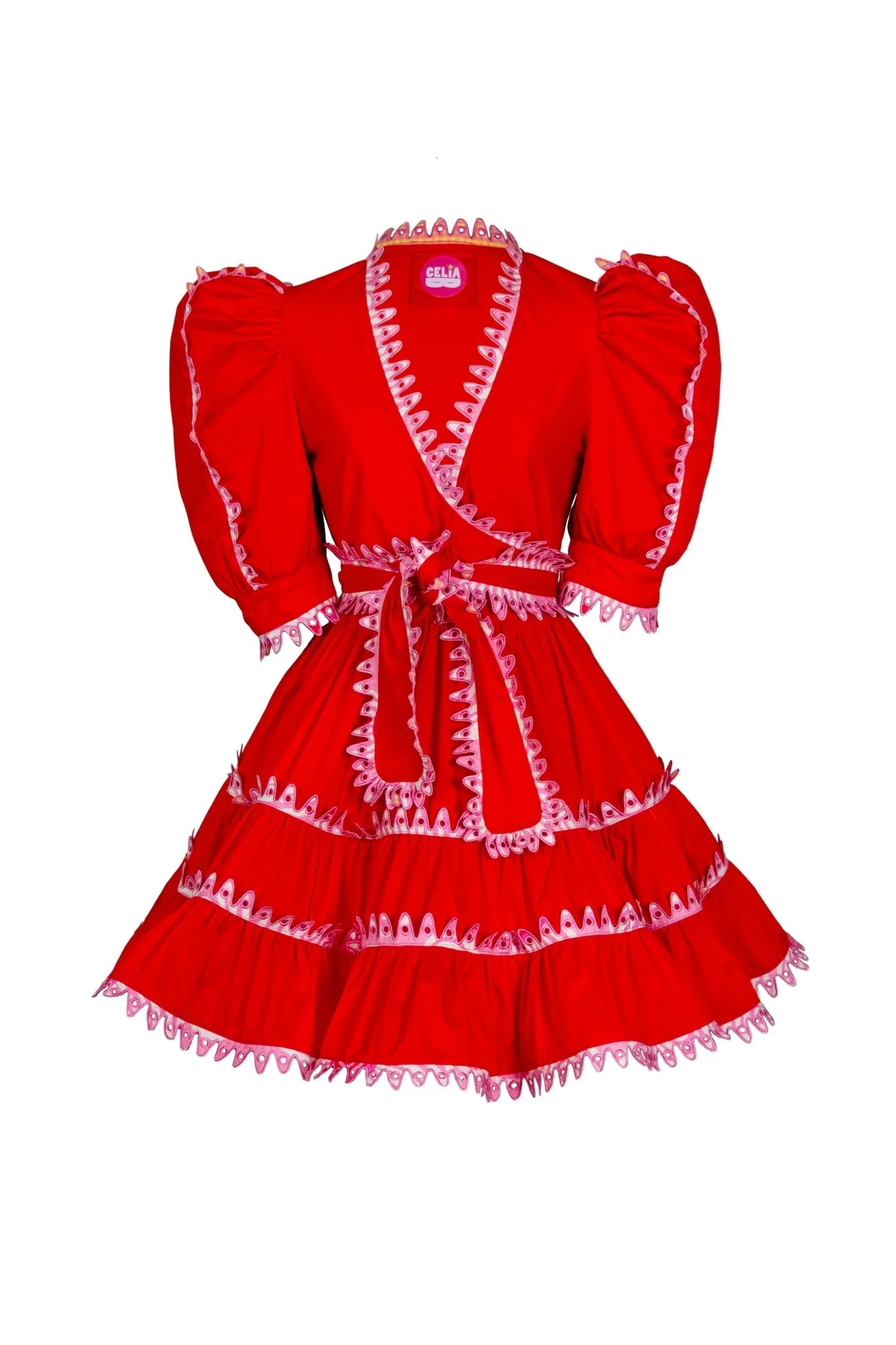 HAYLEY DRESS RED - Image 2