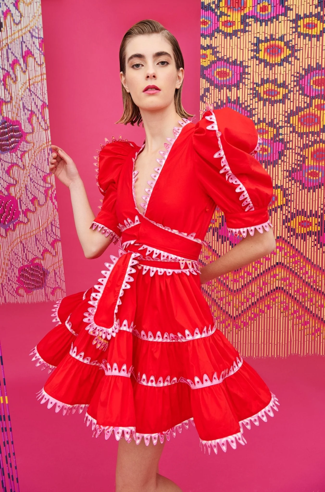 HAYLEY DRESS RED - Image 5