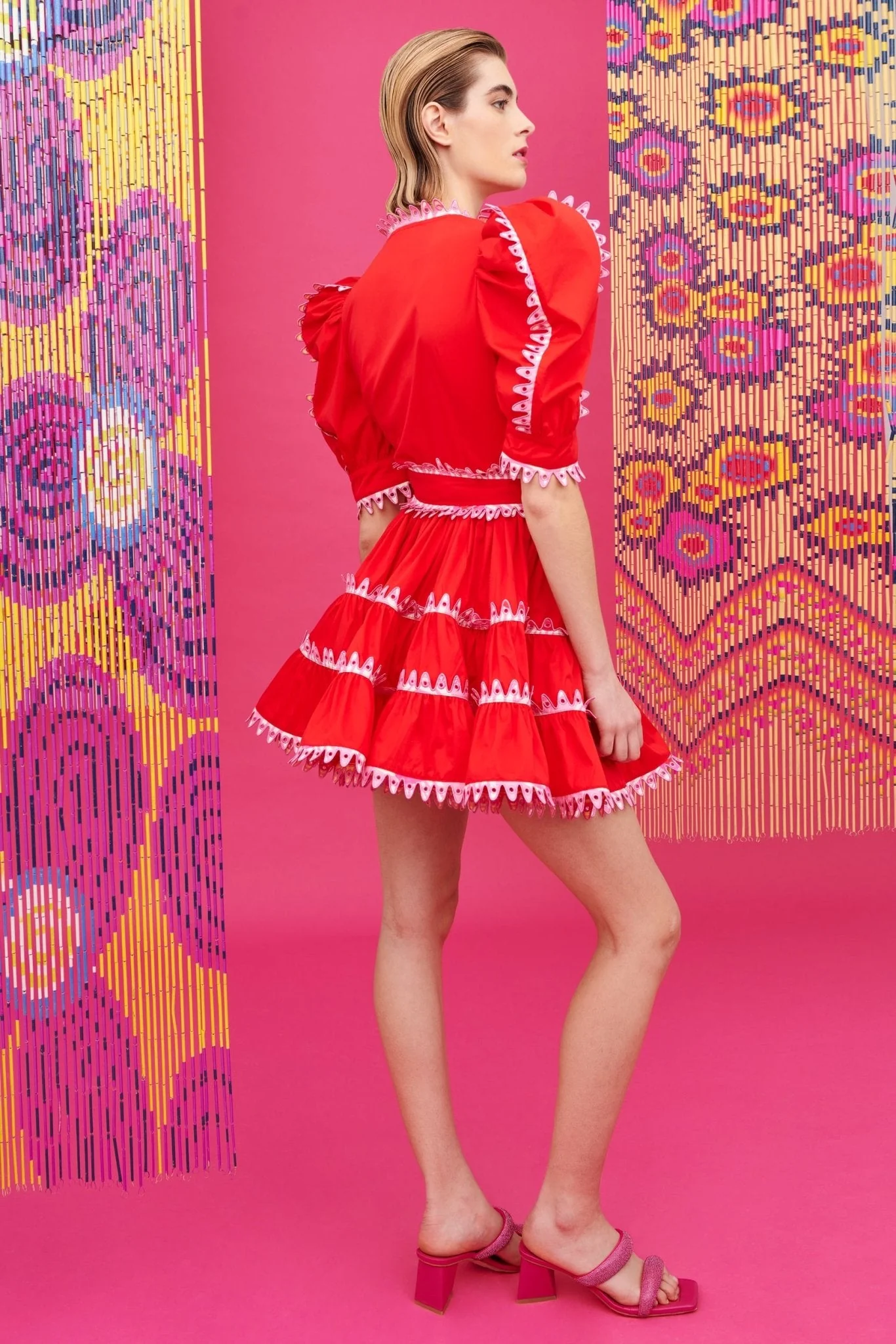 HAYLEY DRESS RED - Image 7