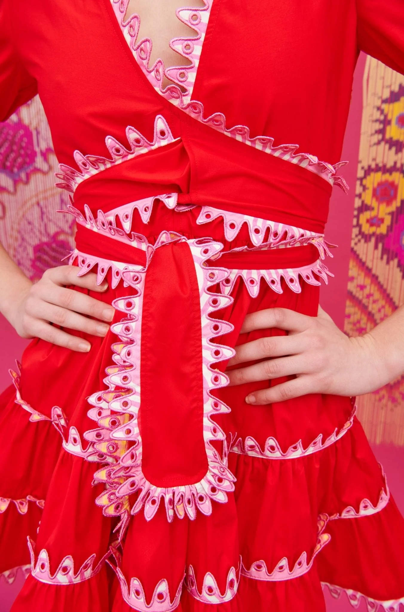 HAYLEY DRESS RED - Image 9