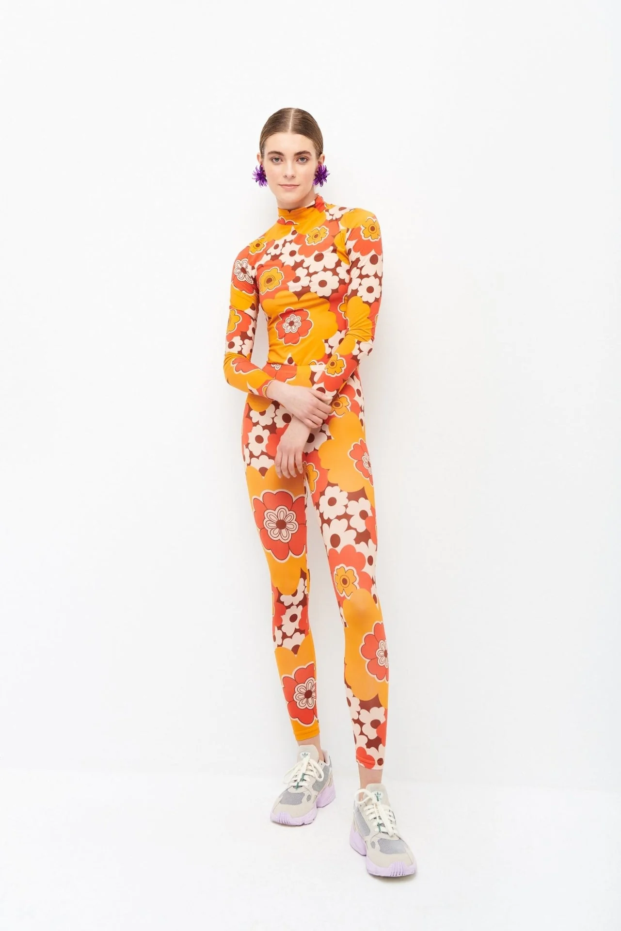 IDRA TURTLE NECK TOP - ORANGE
