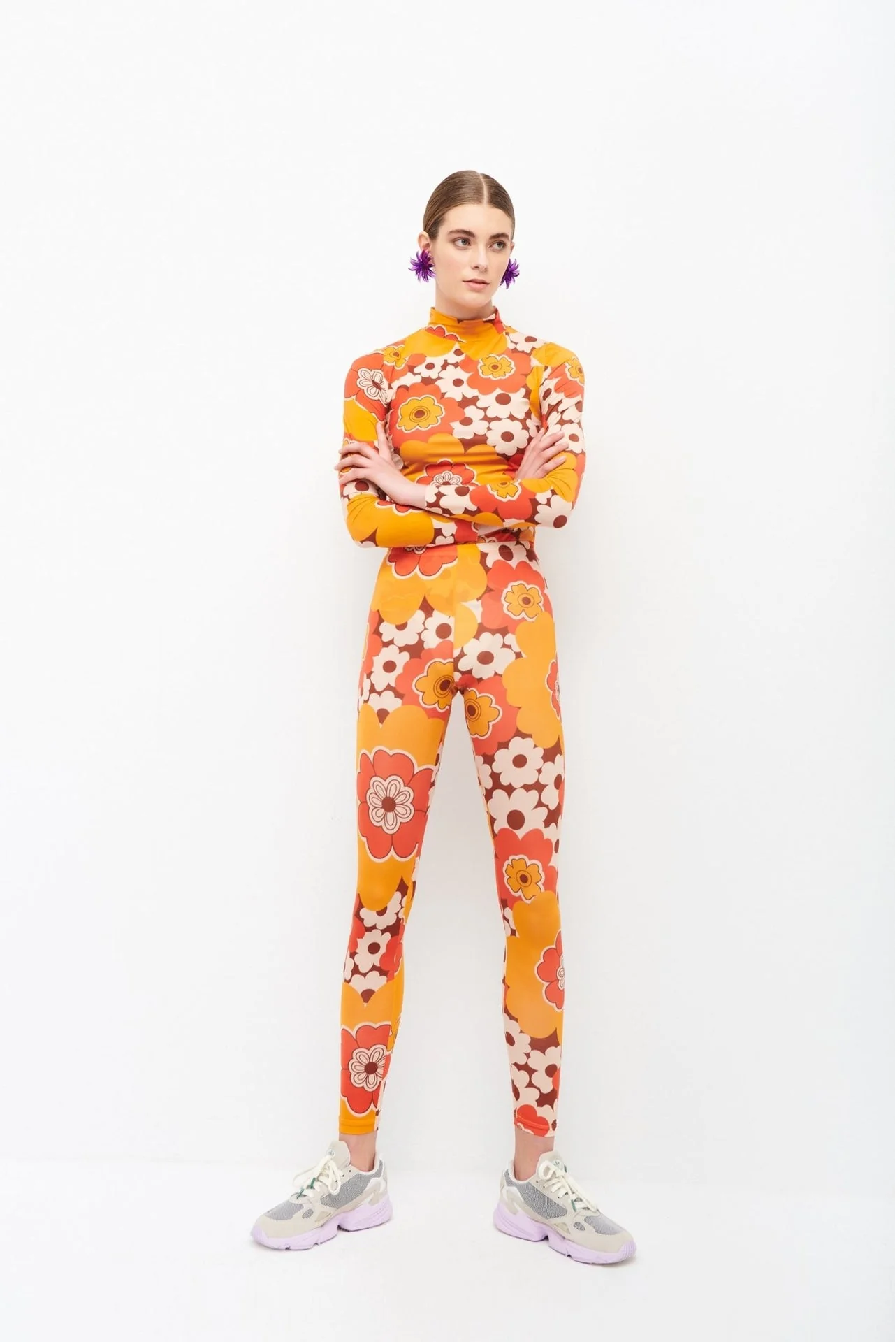 IDRA TURTLE NECK TOP - ORANGE - Image 2
