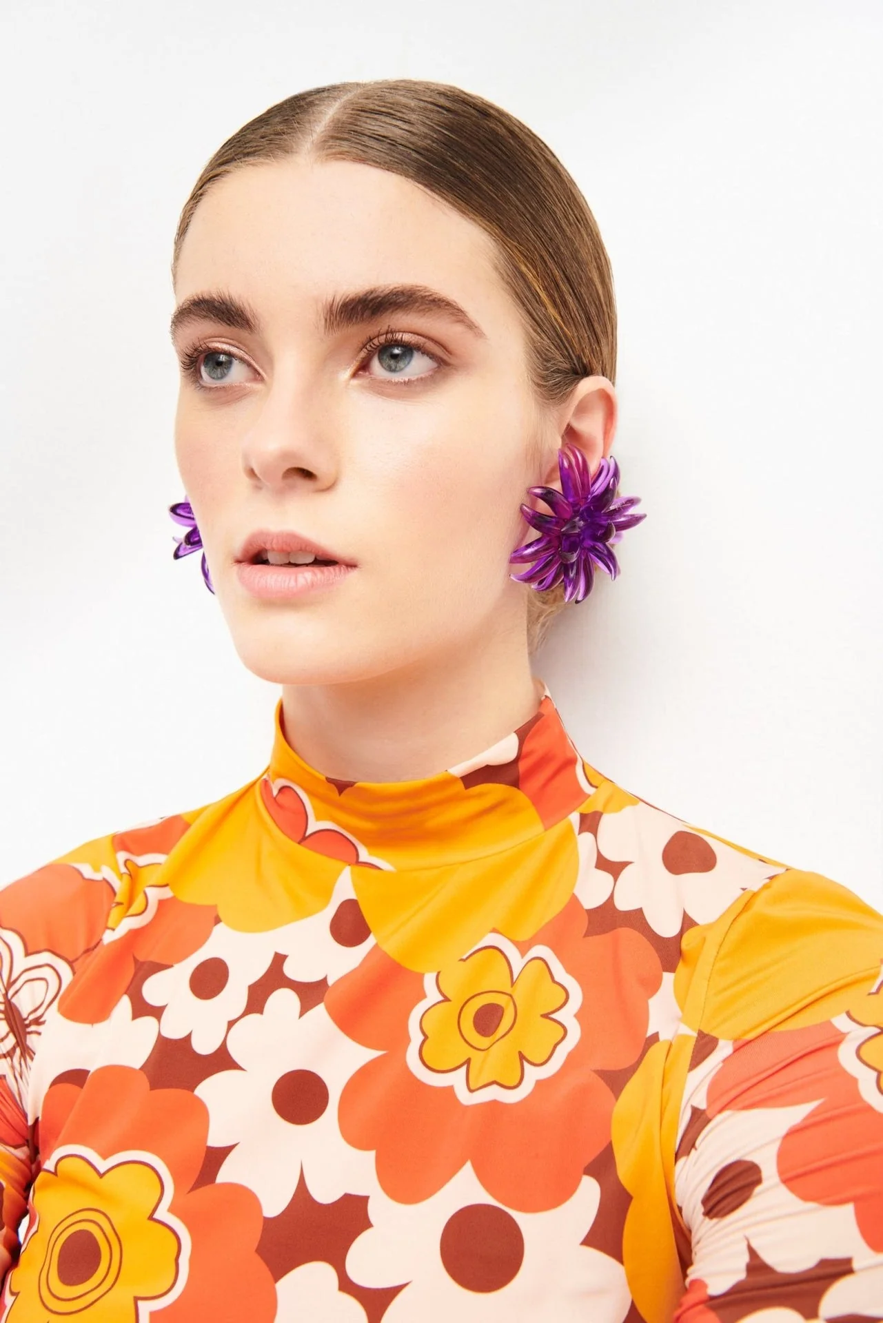 IDRA TURTLE NECK TOP - ORANGE - Image 5