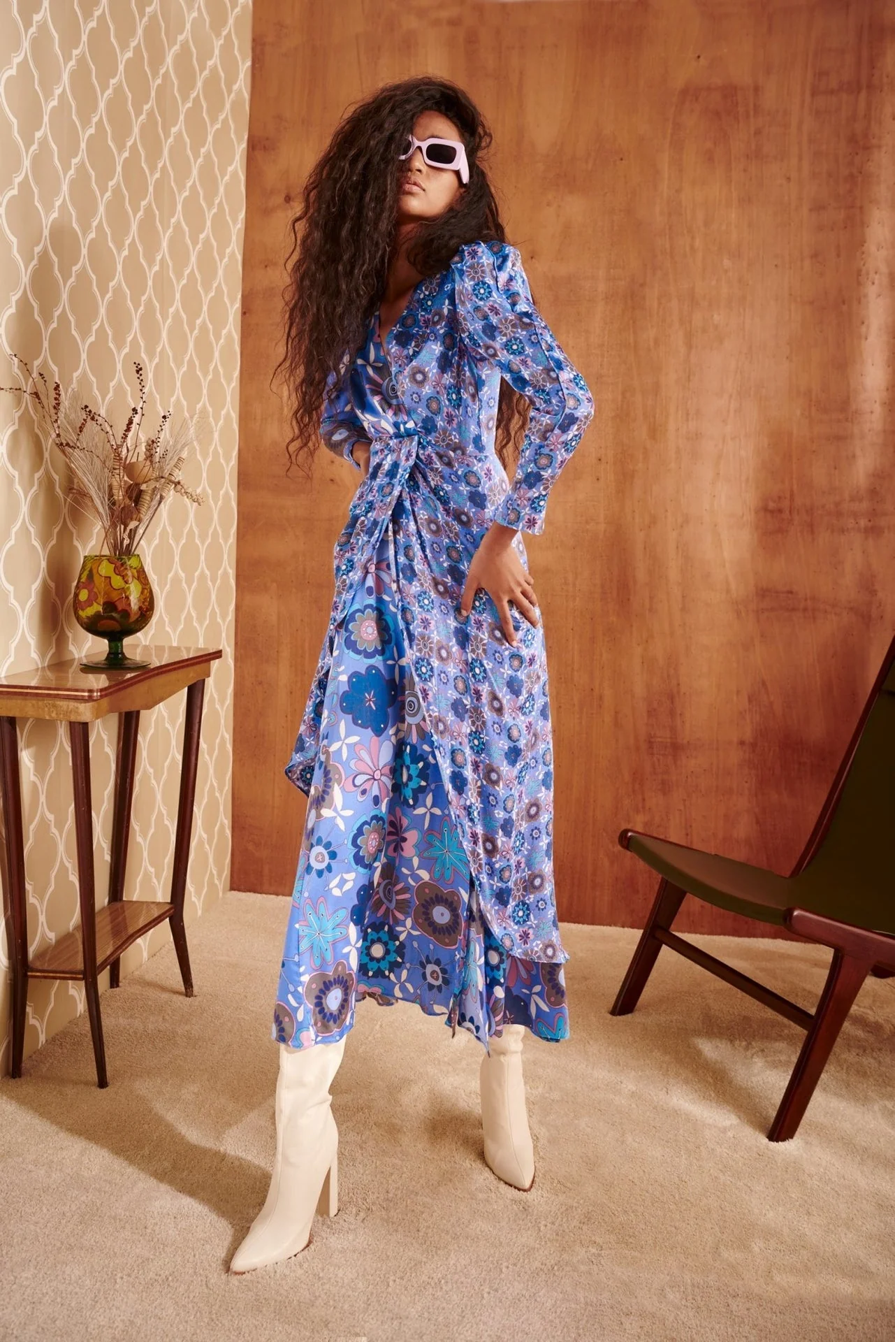 KAZBEK DRESS BLUE - Image 4