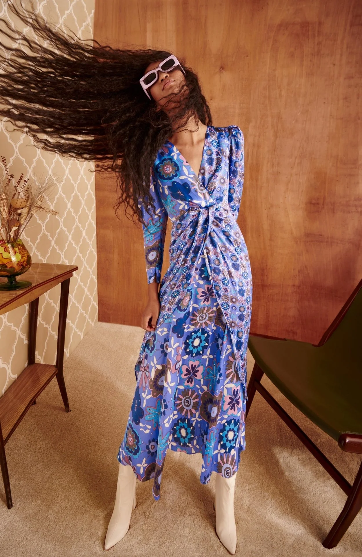 KAZBEK DRESS BLUE - Image 5