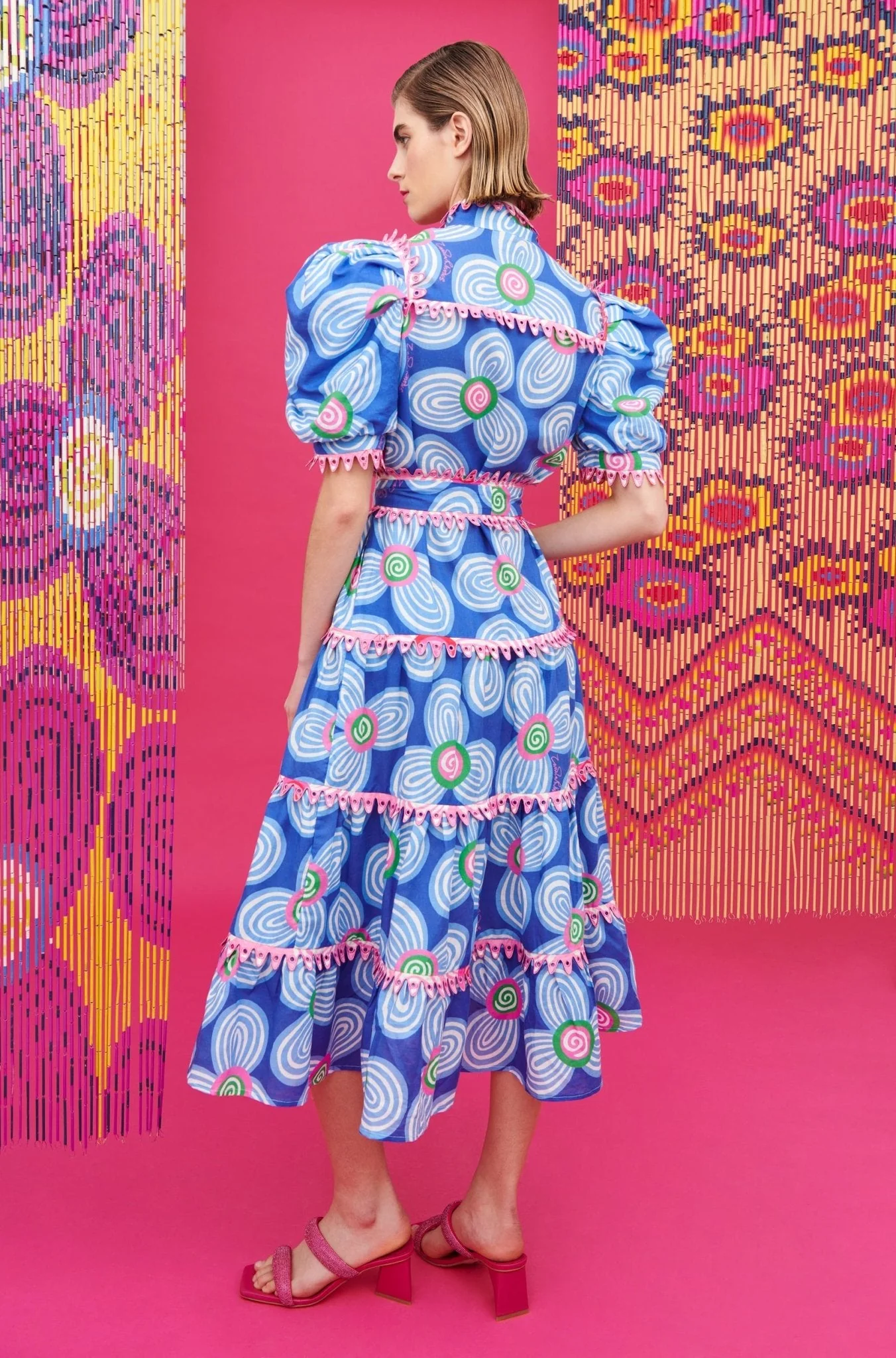 LOTTIE DRESS ACID FLOWERS BLUE - Image 6