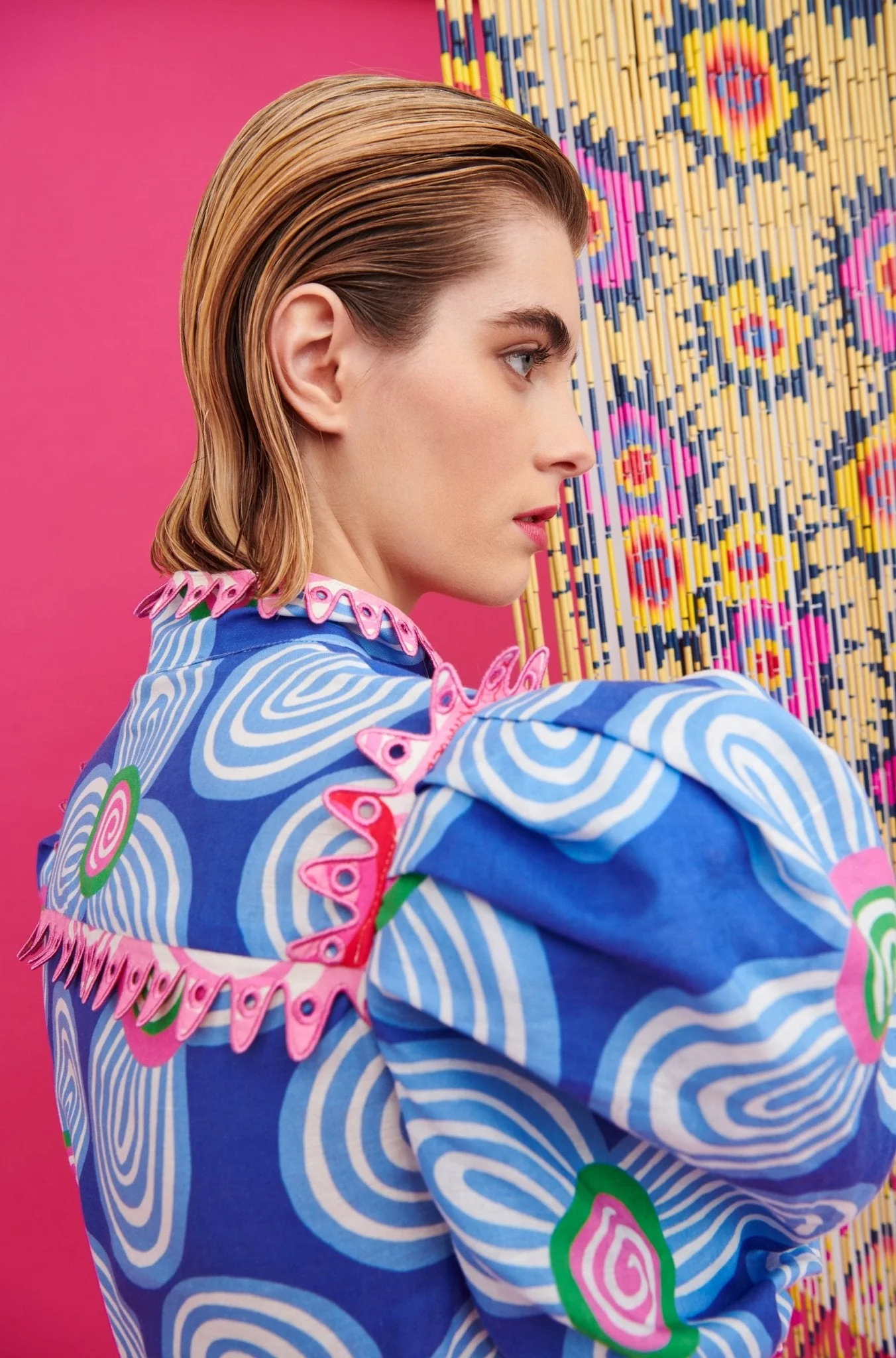 LOTTIE DRESS ACID FLOWERS BLUE - Image 8