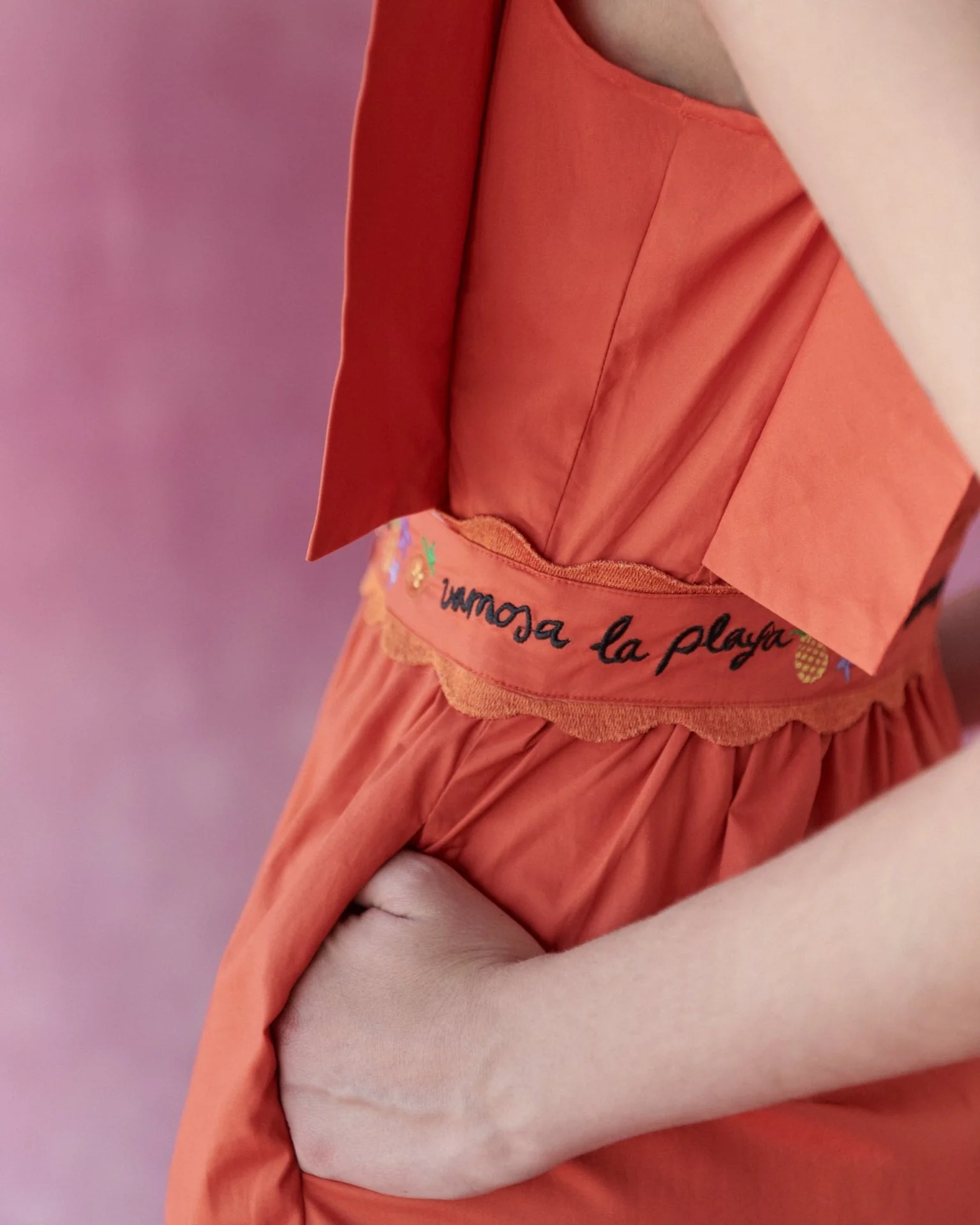 Lucero Dress Orange - Image 6