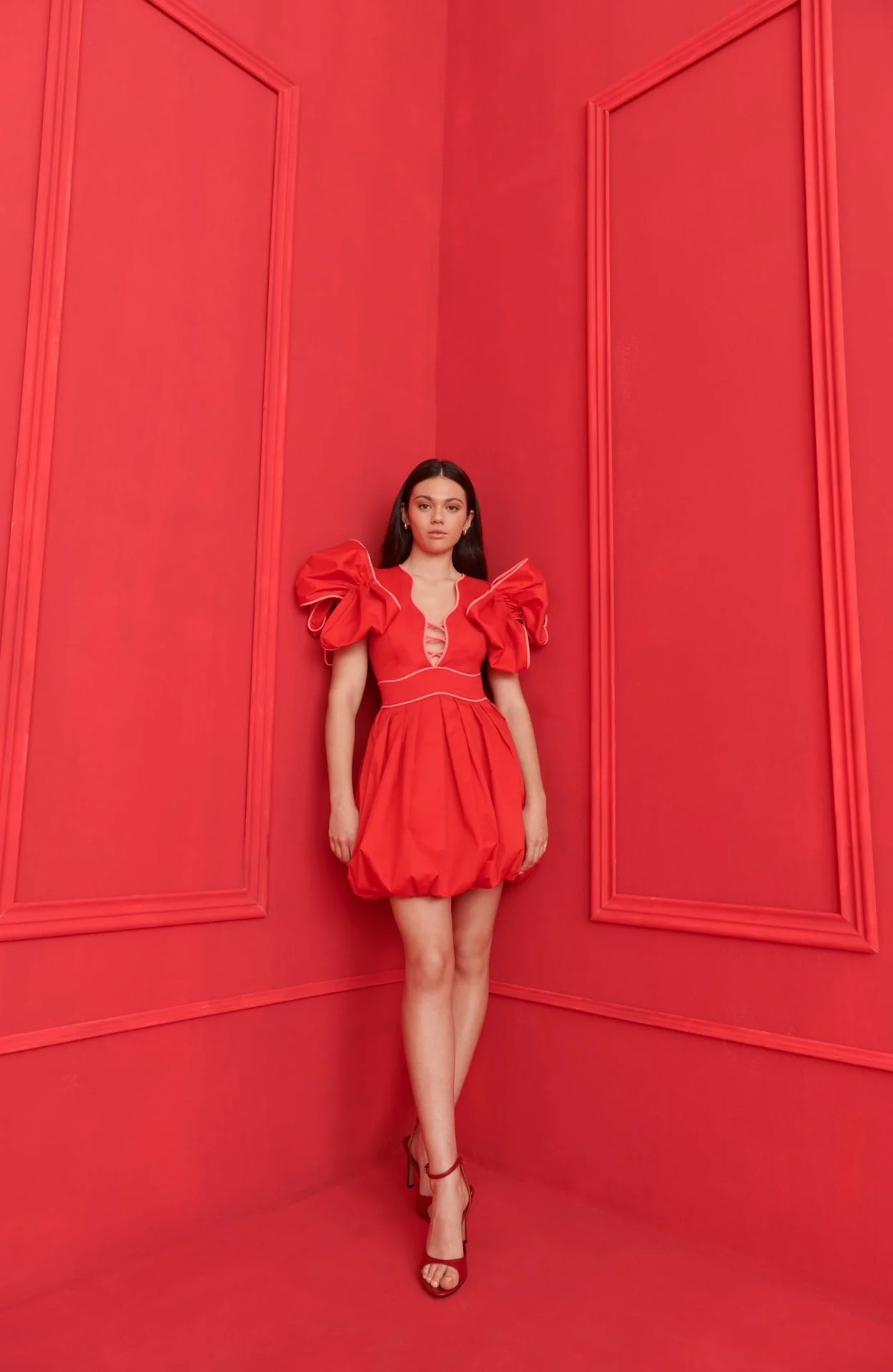 Orbit Dress Red - Image 5