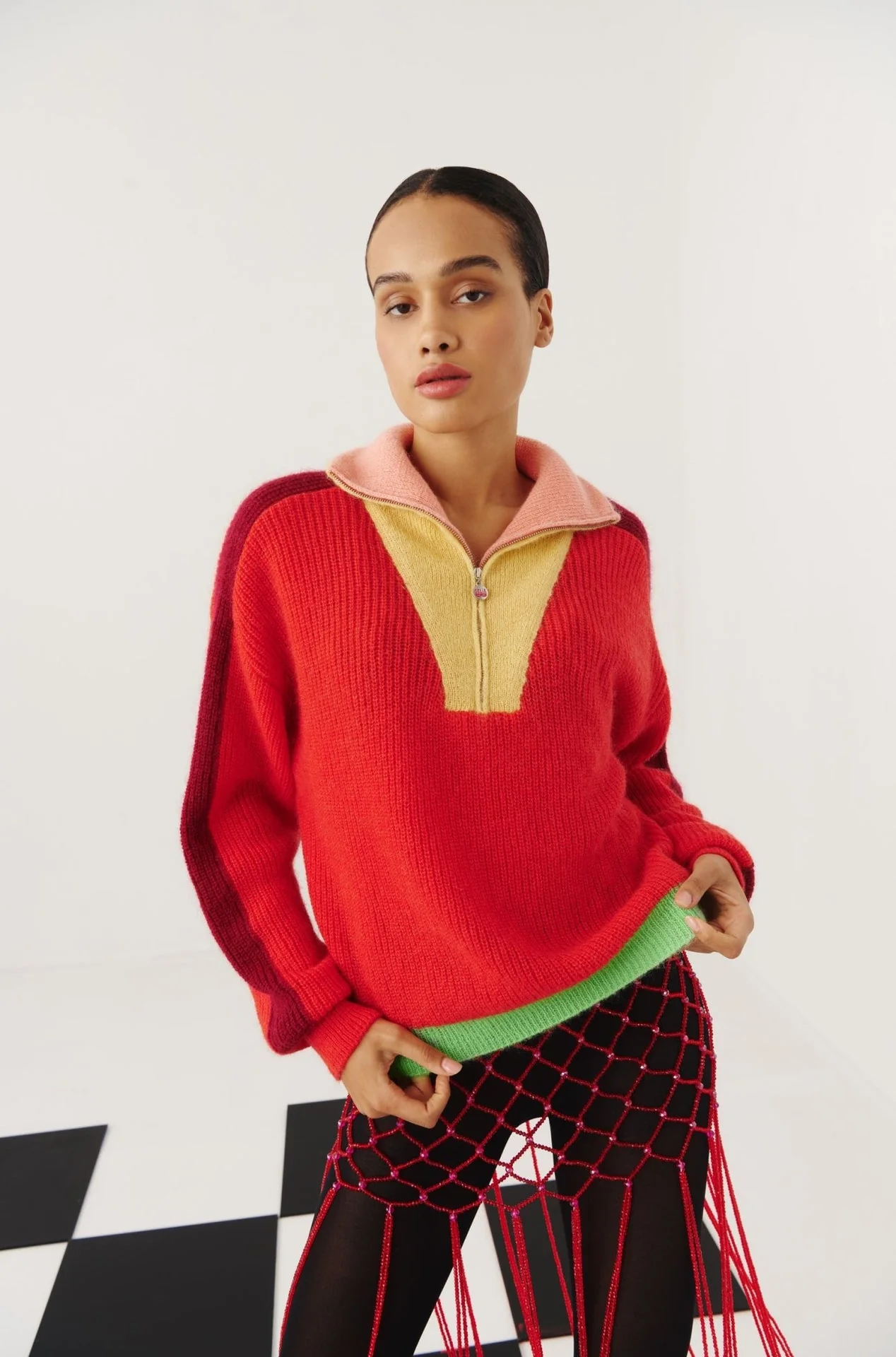 Peony sweater red - Image 3