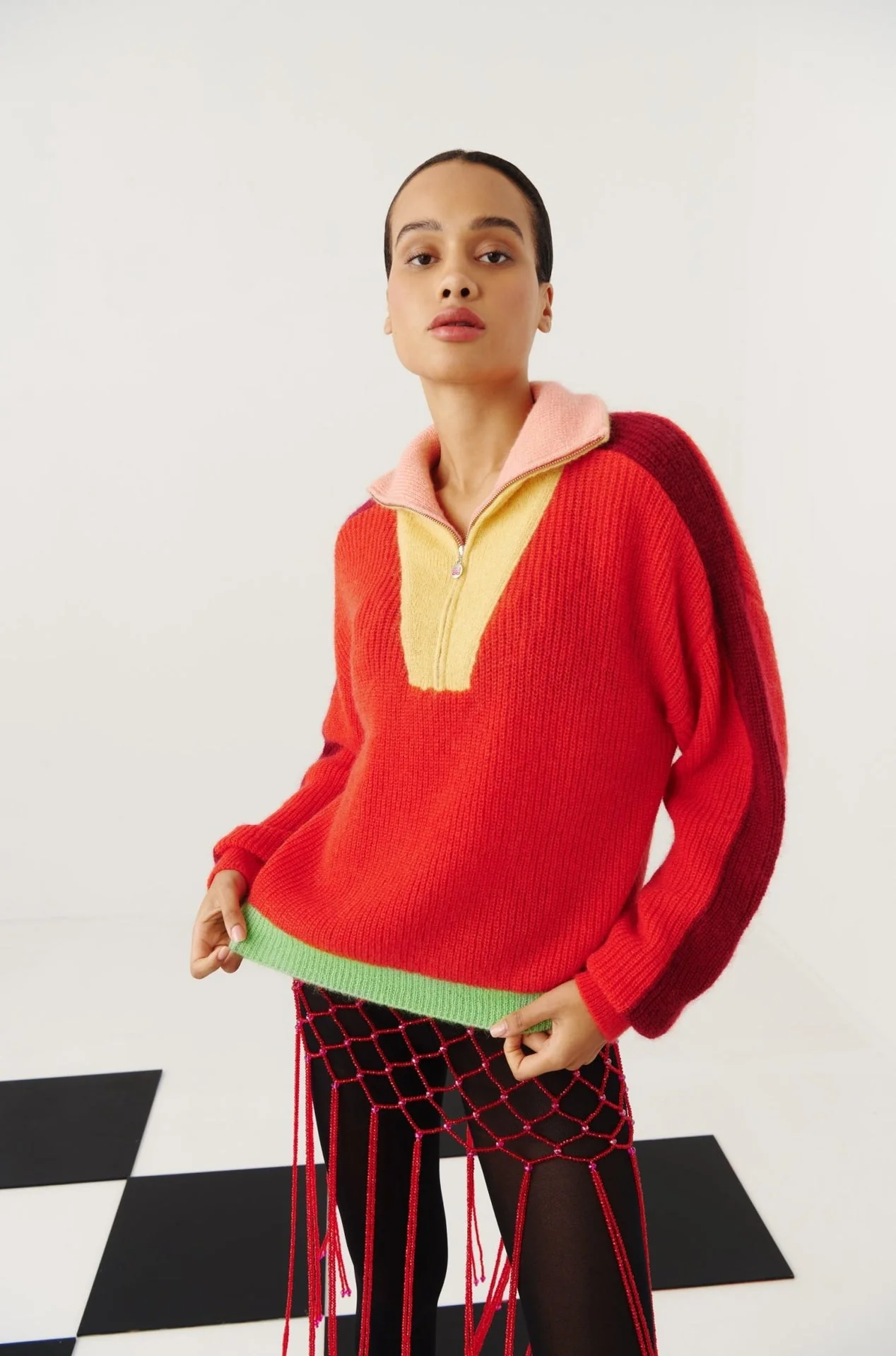 Peony sweater red - Image 4