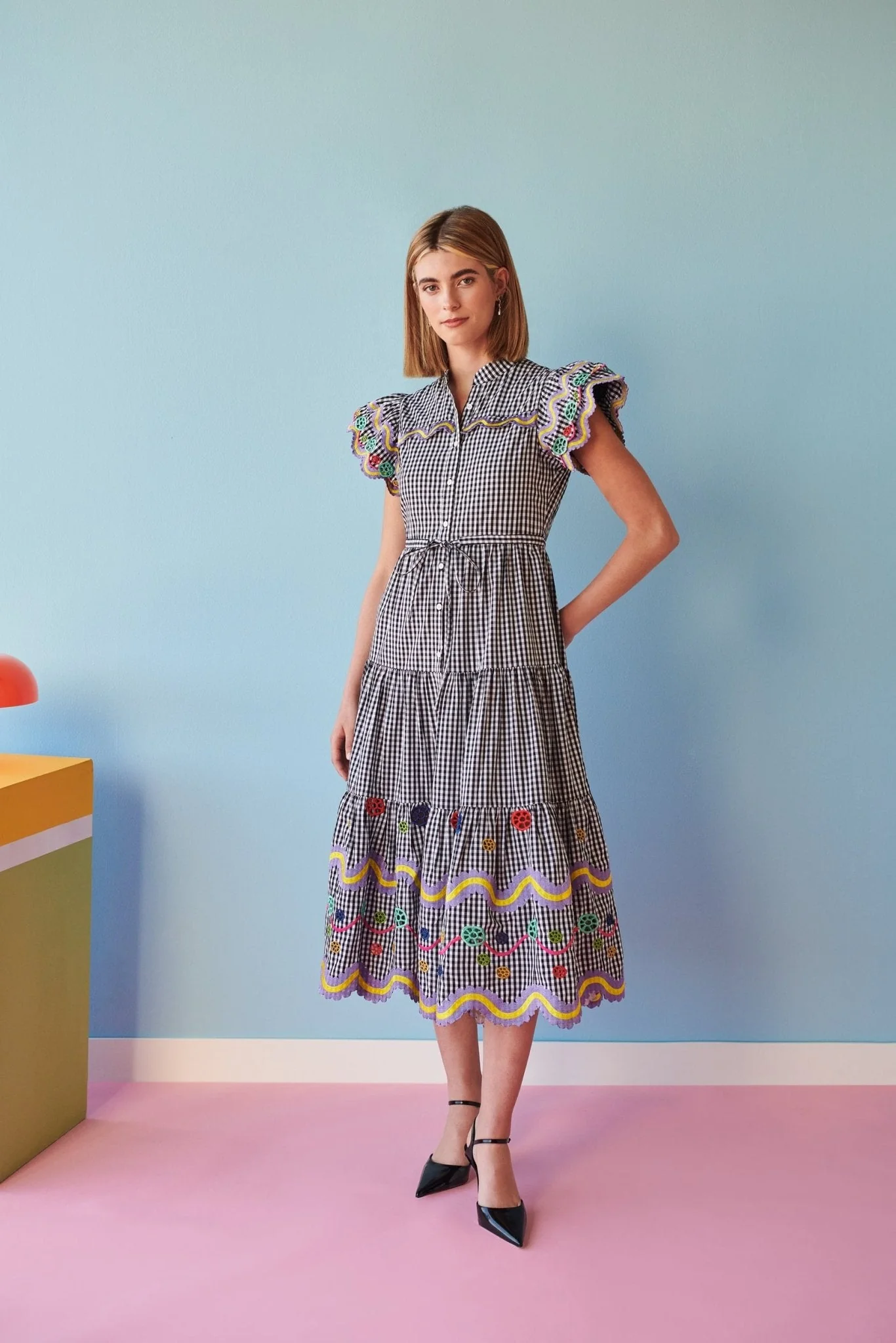 Reise Dress Vichy Black - Image 3