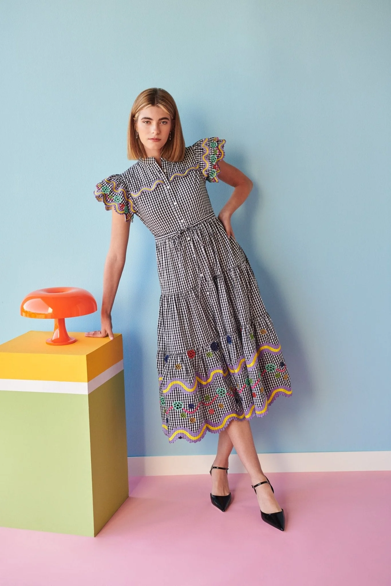 Reise Dress Vichy Black - Image 4