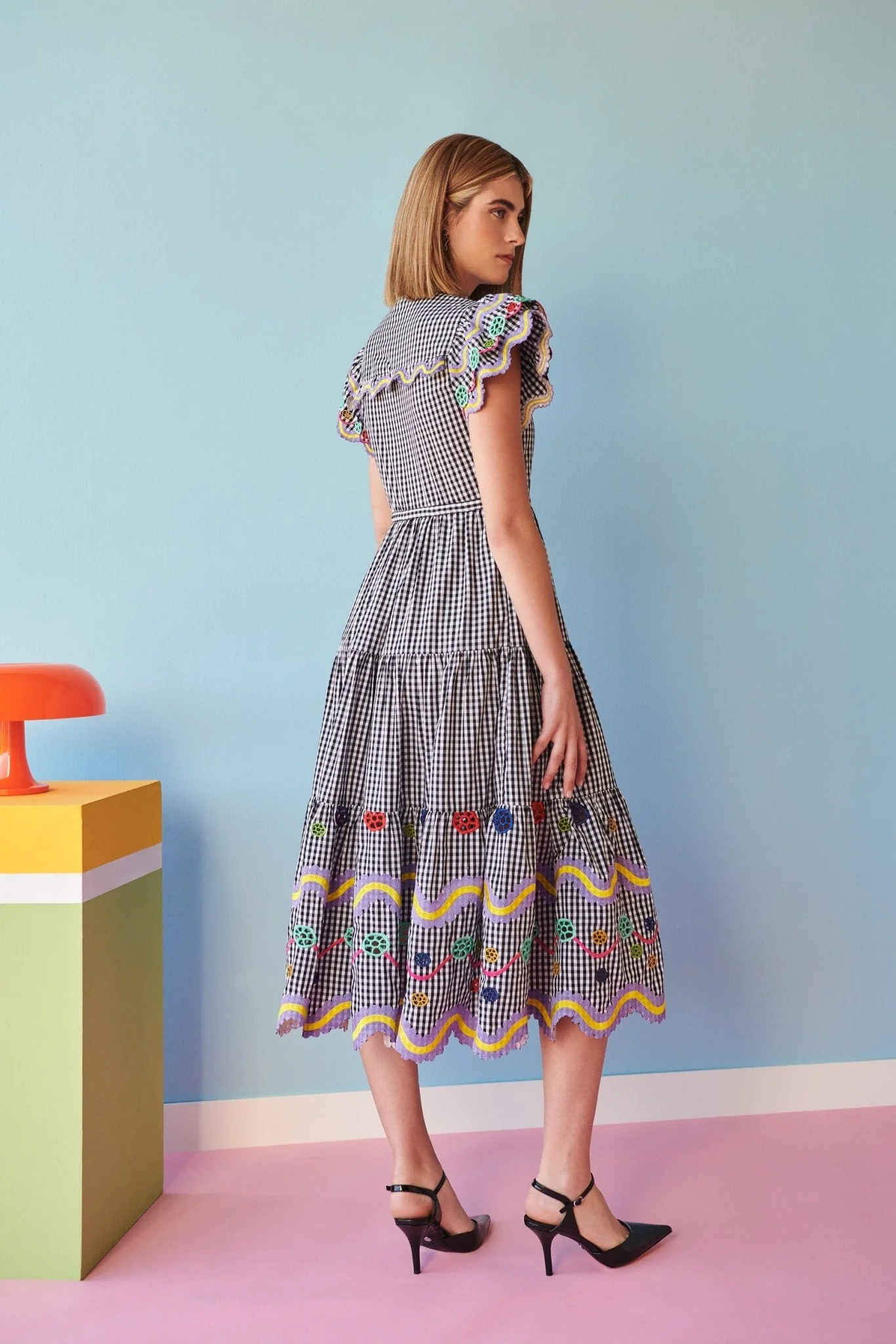 Reise Dress Vichy Black - Image 6