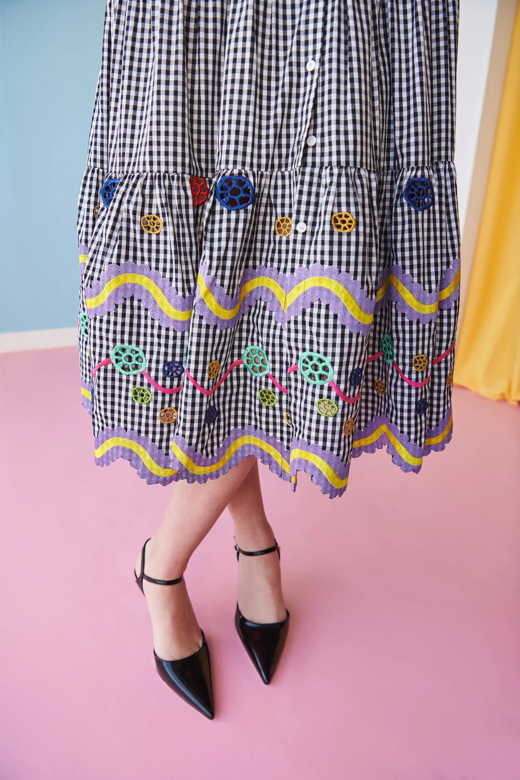 Reise Dress Vichy Black - Image 9