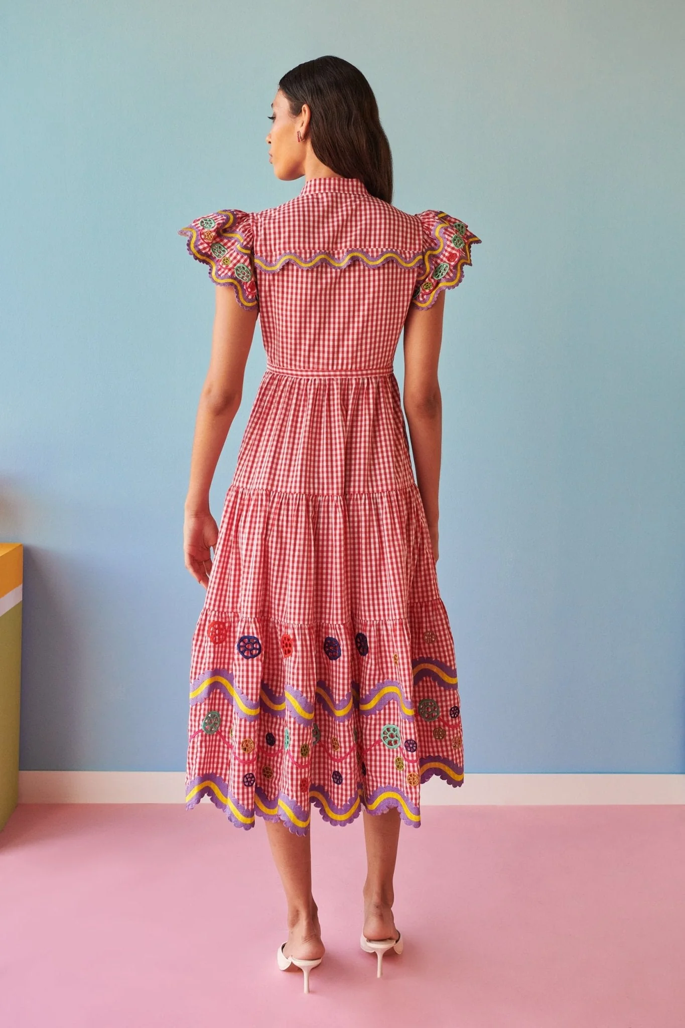 Reise Dress Vichy Red - Image 7