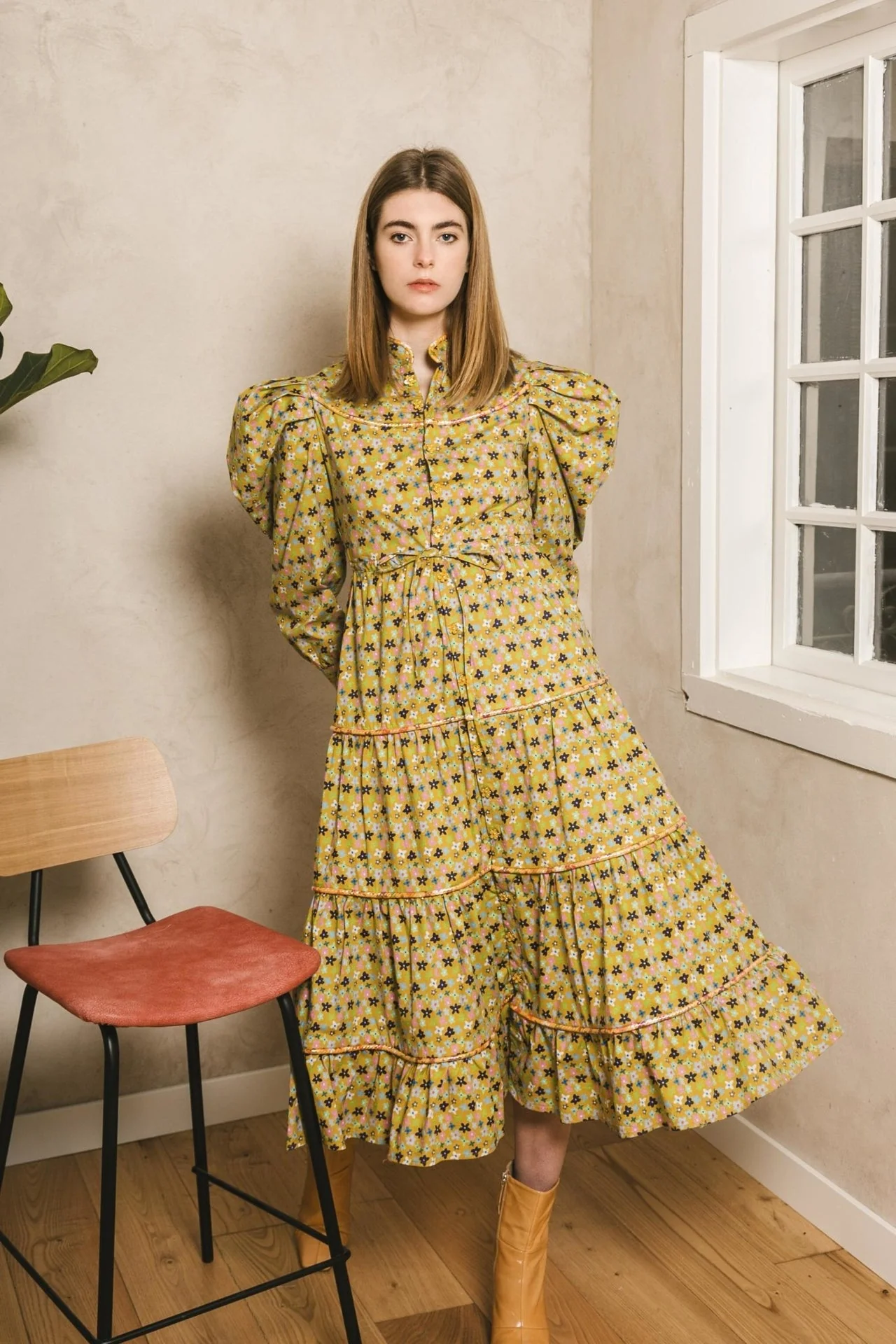 SABINA DRESS GREEN - Image 2