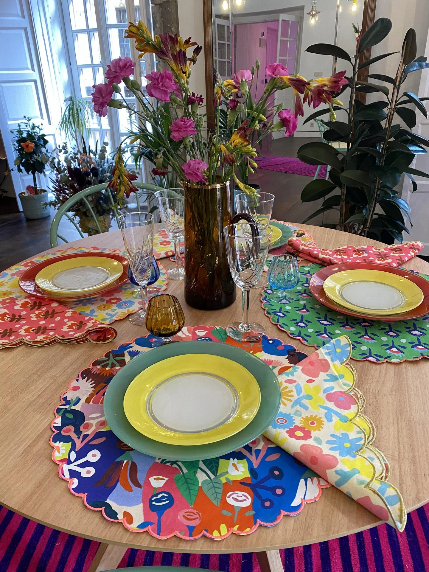 SET OF 2 ROUND PLACE MAT - Image 6