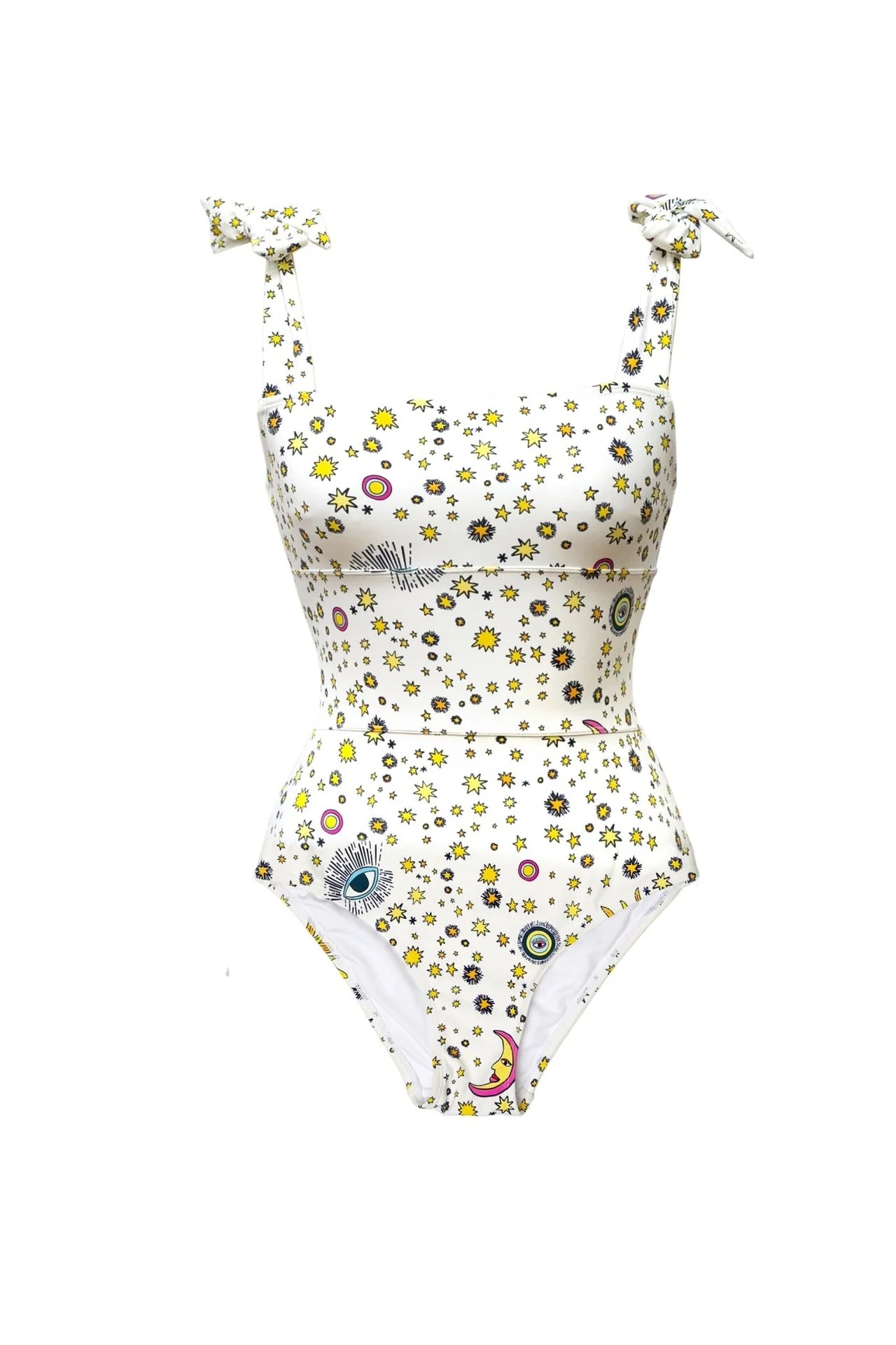 STARRY NIGHT BATHING SUIT-WHITE - Image 5