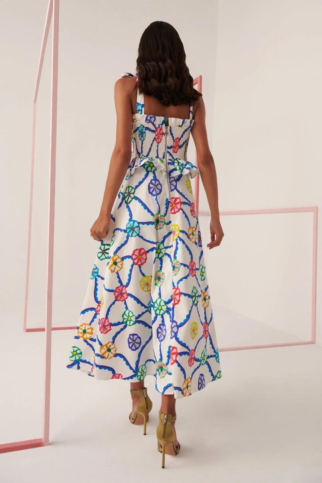 Turpan Blue Dress - Image 6