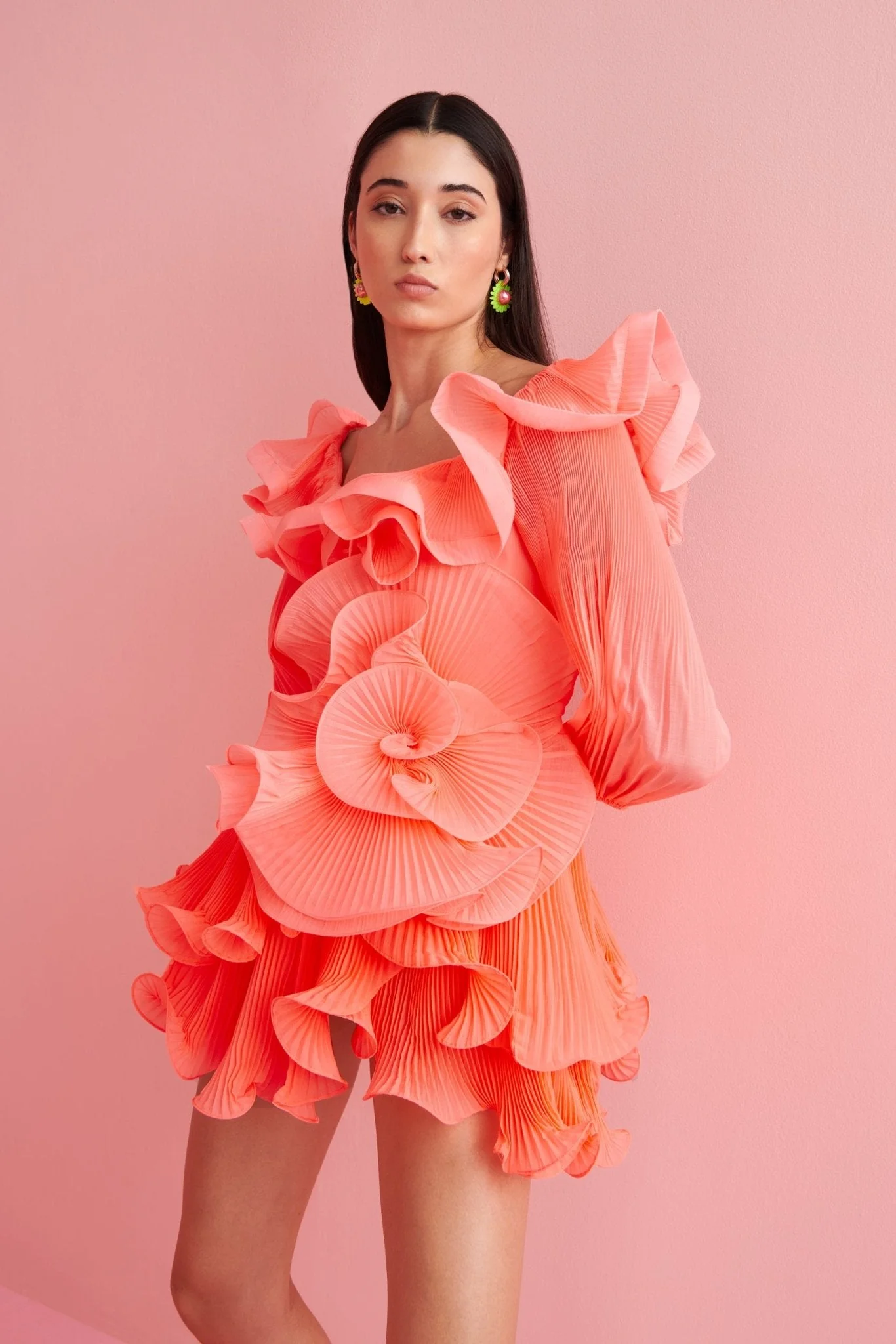 Utopía Dress Neon Pink - Image 6