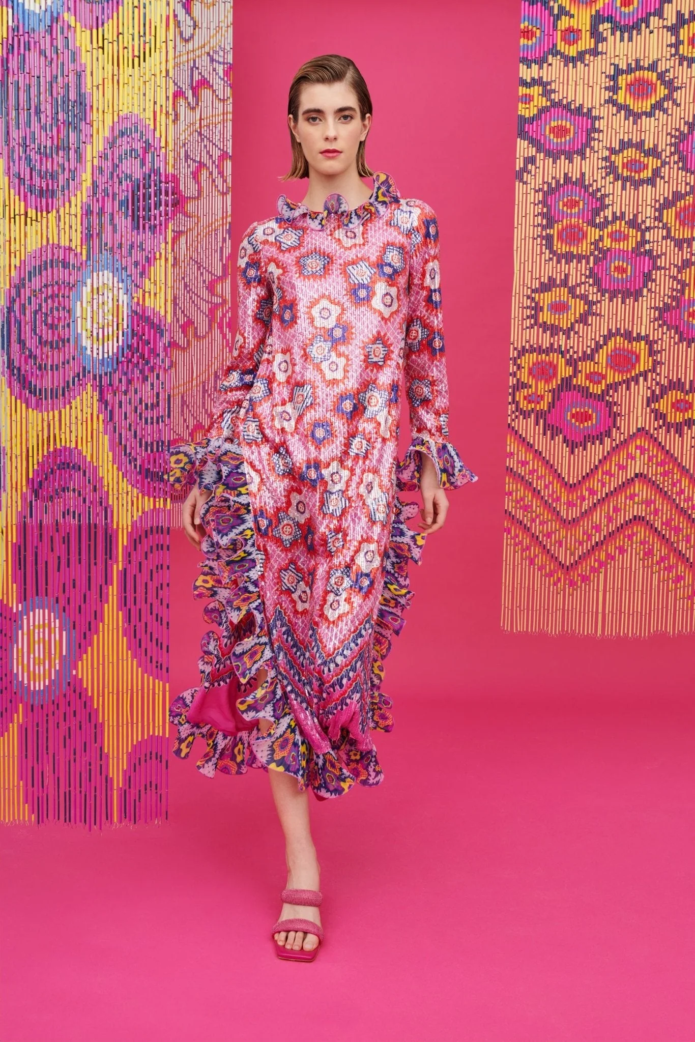 ZANDRA DRESS PINK - Image 5