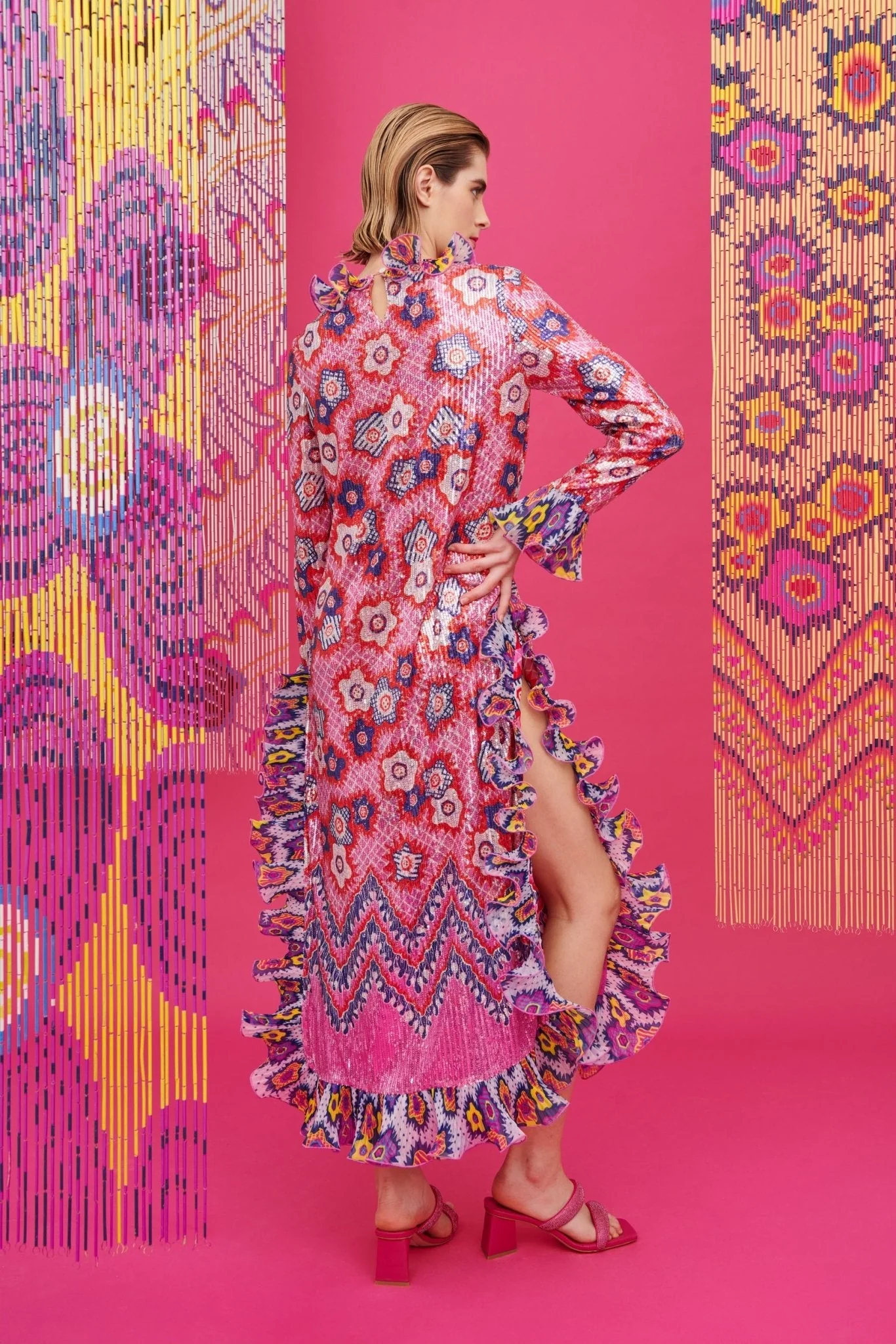 ZANDRA DRESS PINK - Image 6