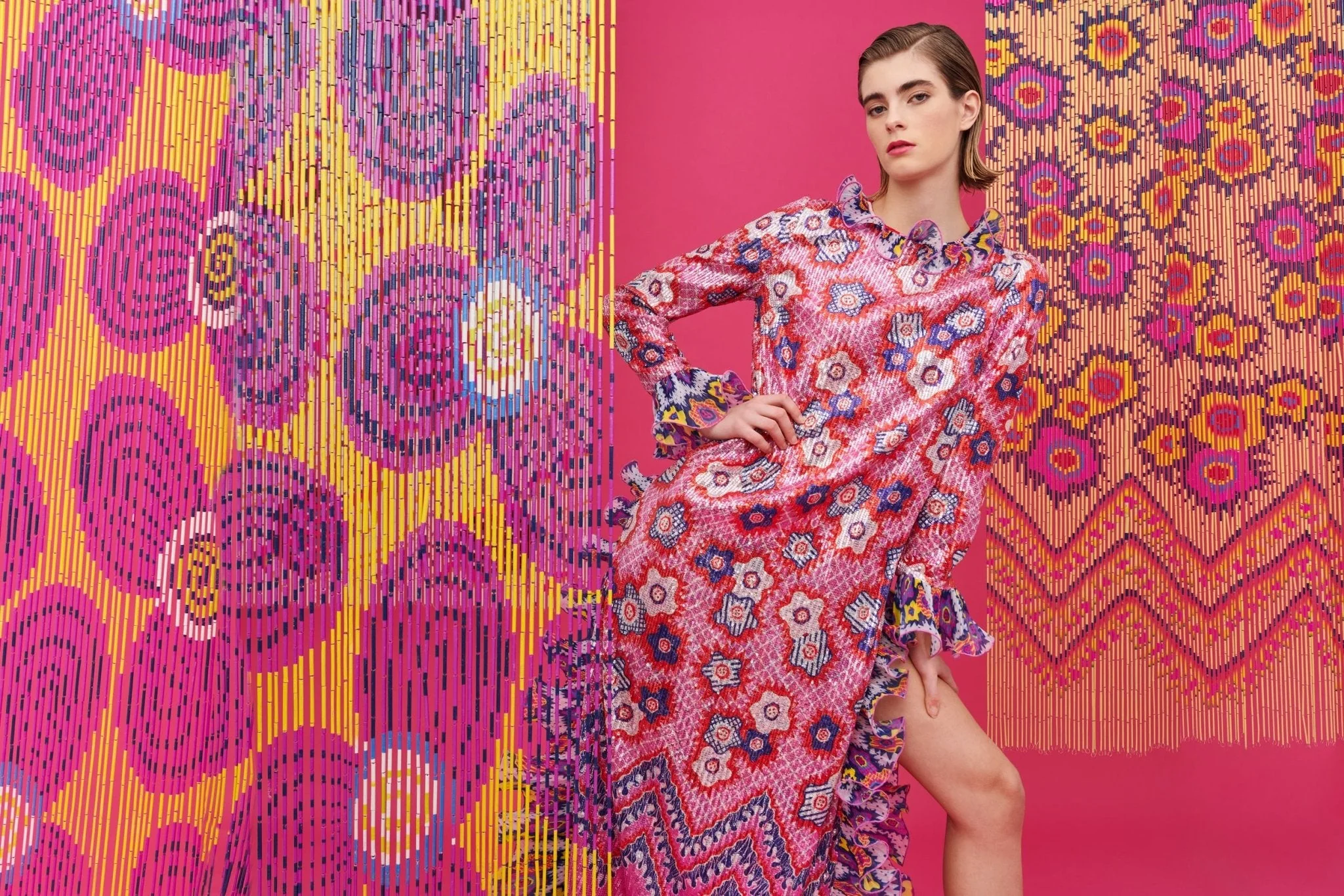 ZANDRA DRESS PINK - Image 8